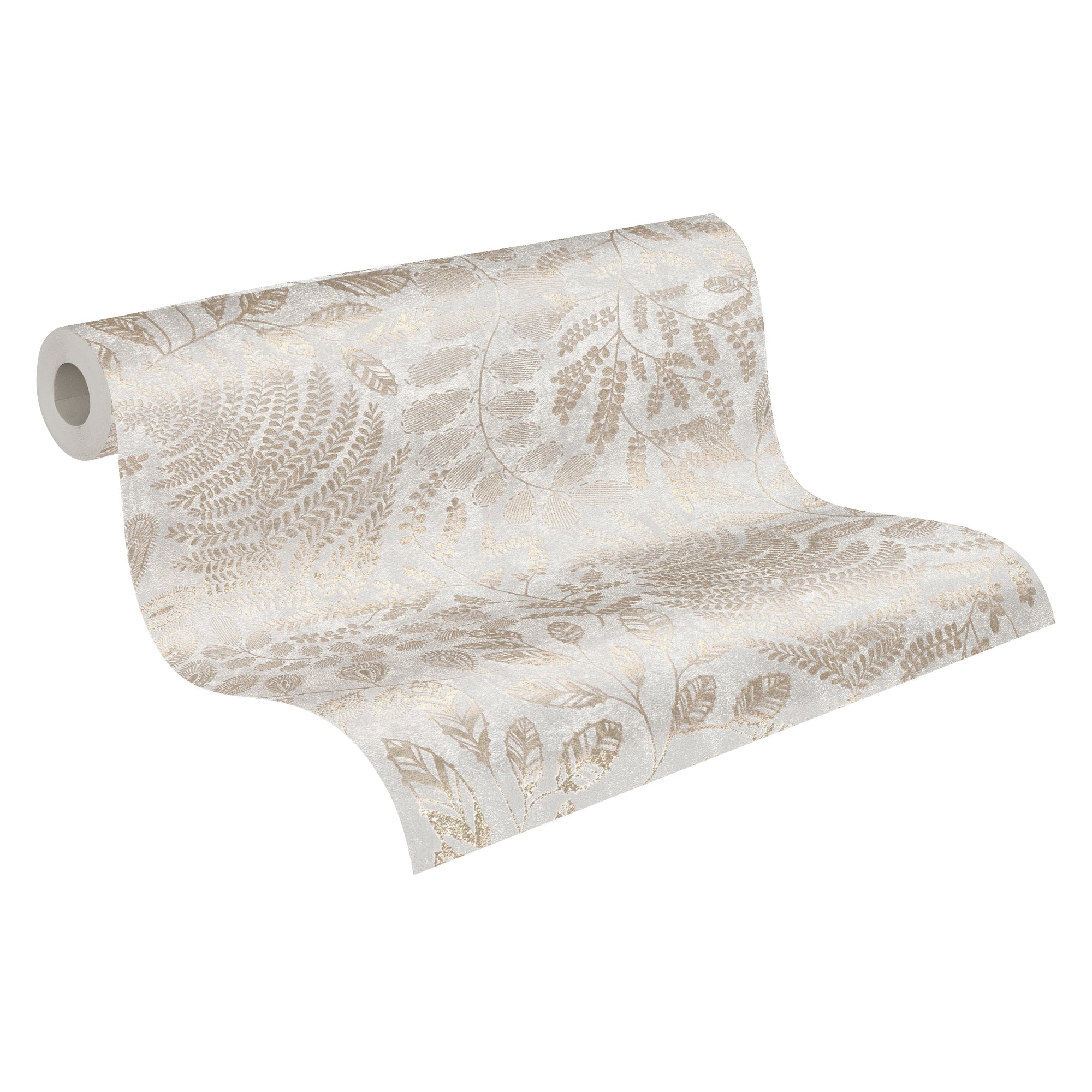 Hochwertige Vliestapete Creme Floral