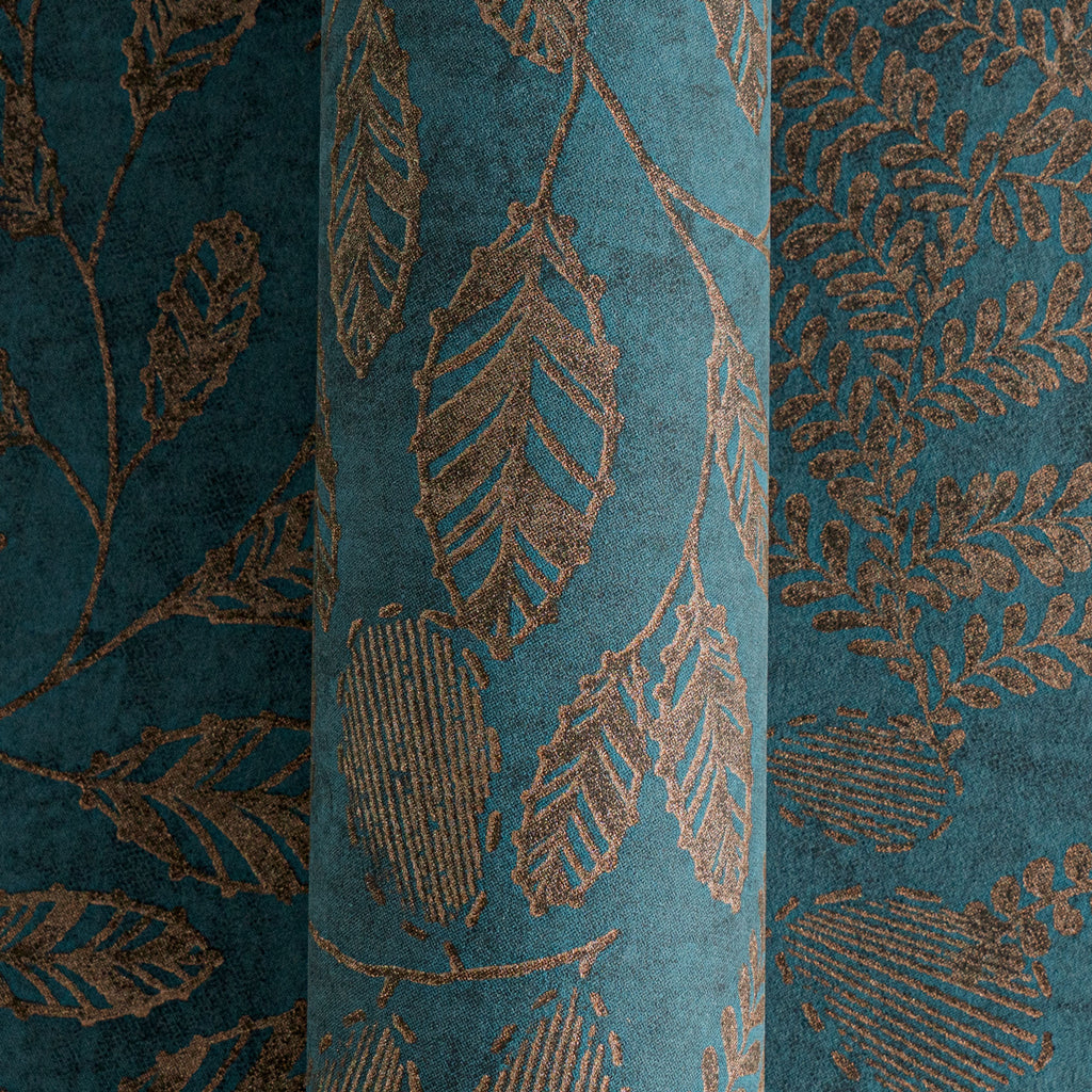 Hochwertige Vliestapete Blau Floral