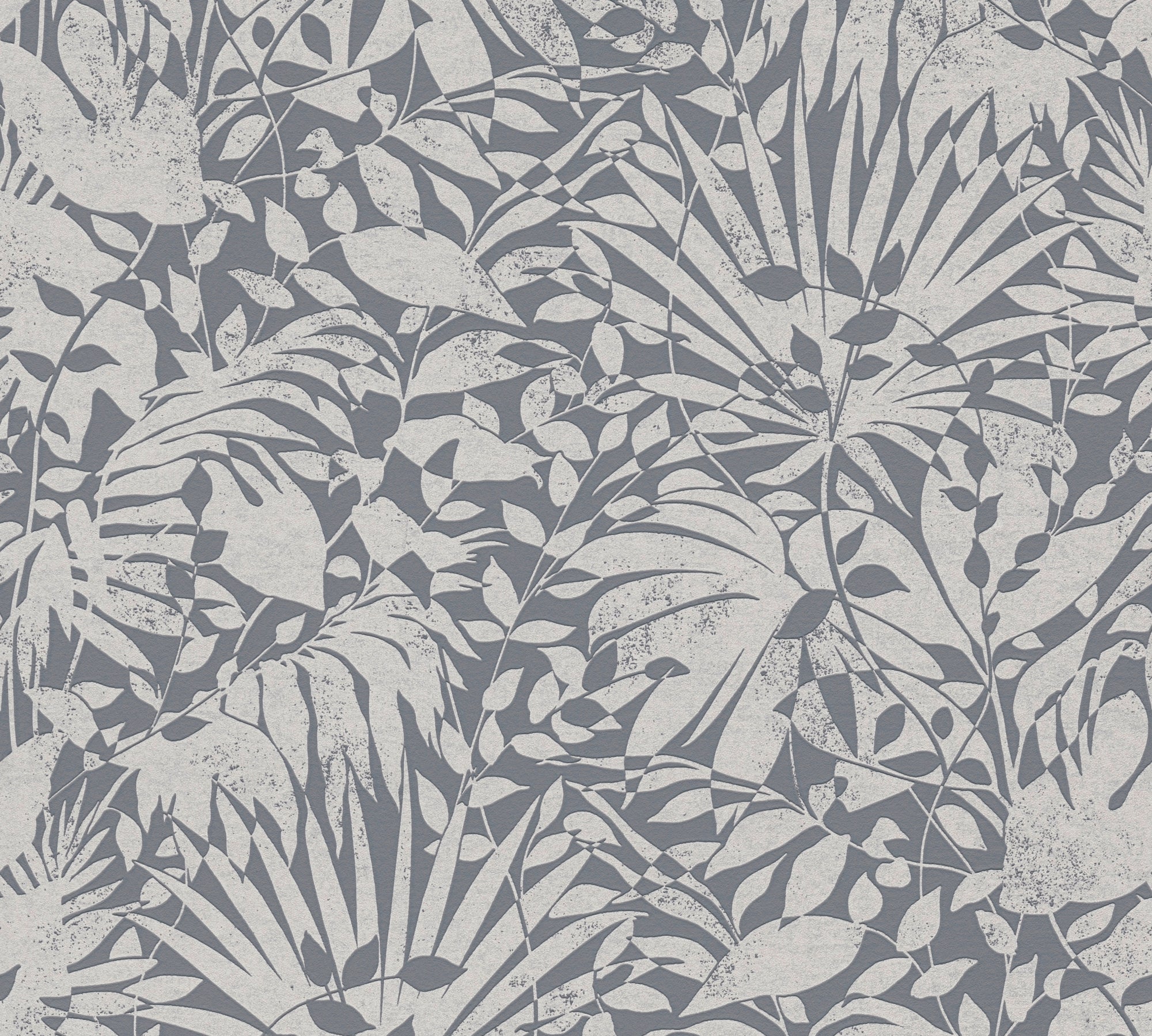 Premium Non-Woven Wallpaper Grey Floral
