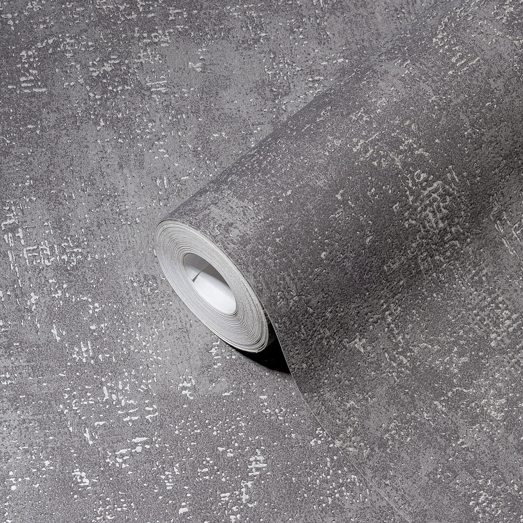 High-Quality Non-Woven Wallpaper Grey Texture