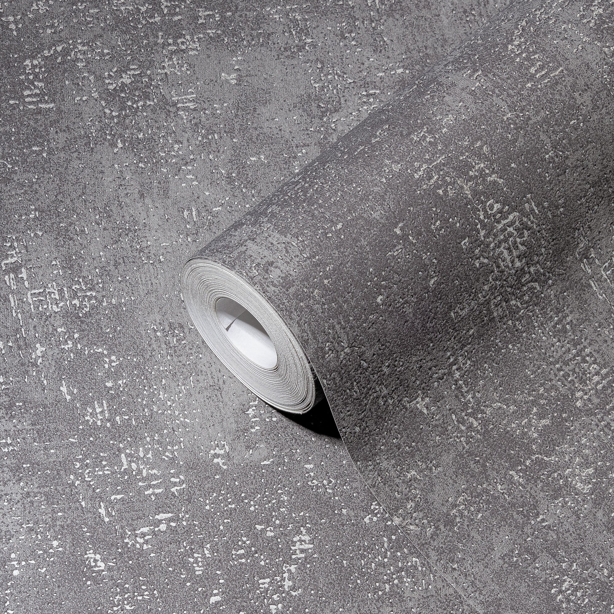 High-Quality Non-Woven Wallpaper Grey Texture