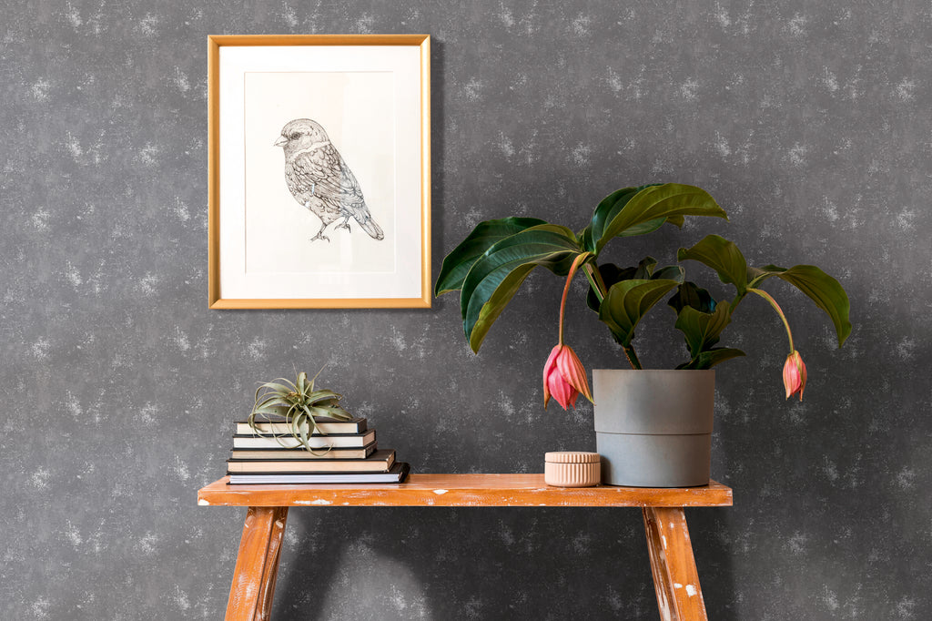 High-Quality Non-Woven Wallpaper Grey Texture