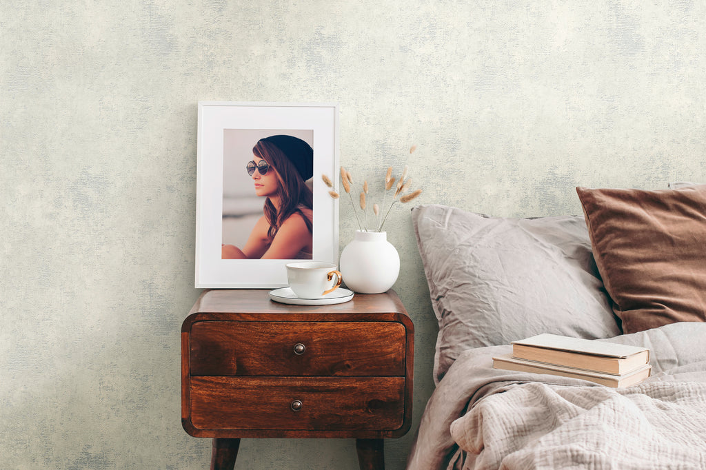 High-Quality Non-Woven Wallpaper White Texture