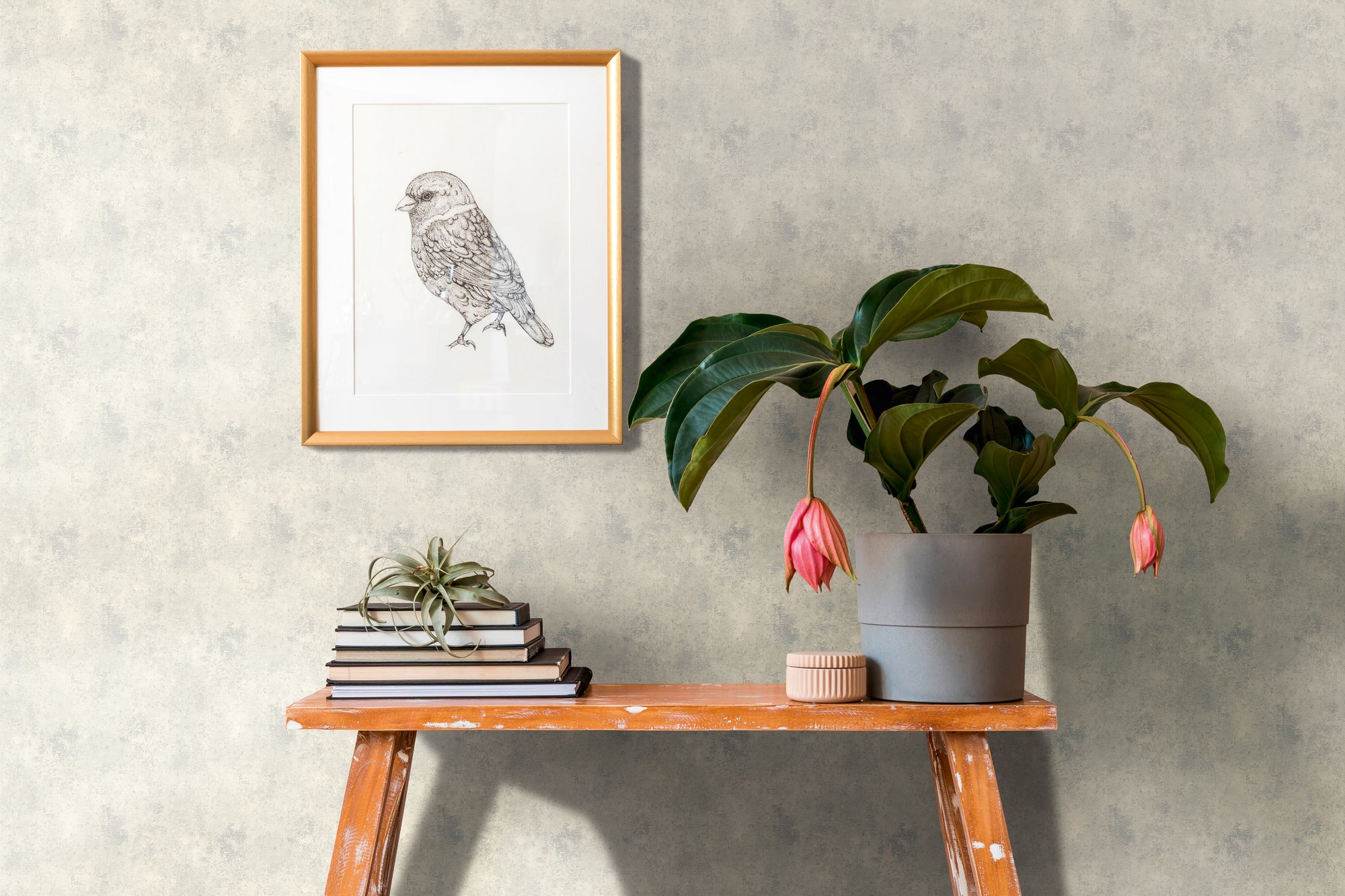 High-Quality Non-Woven Wallpaper White Texture