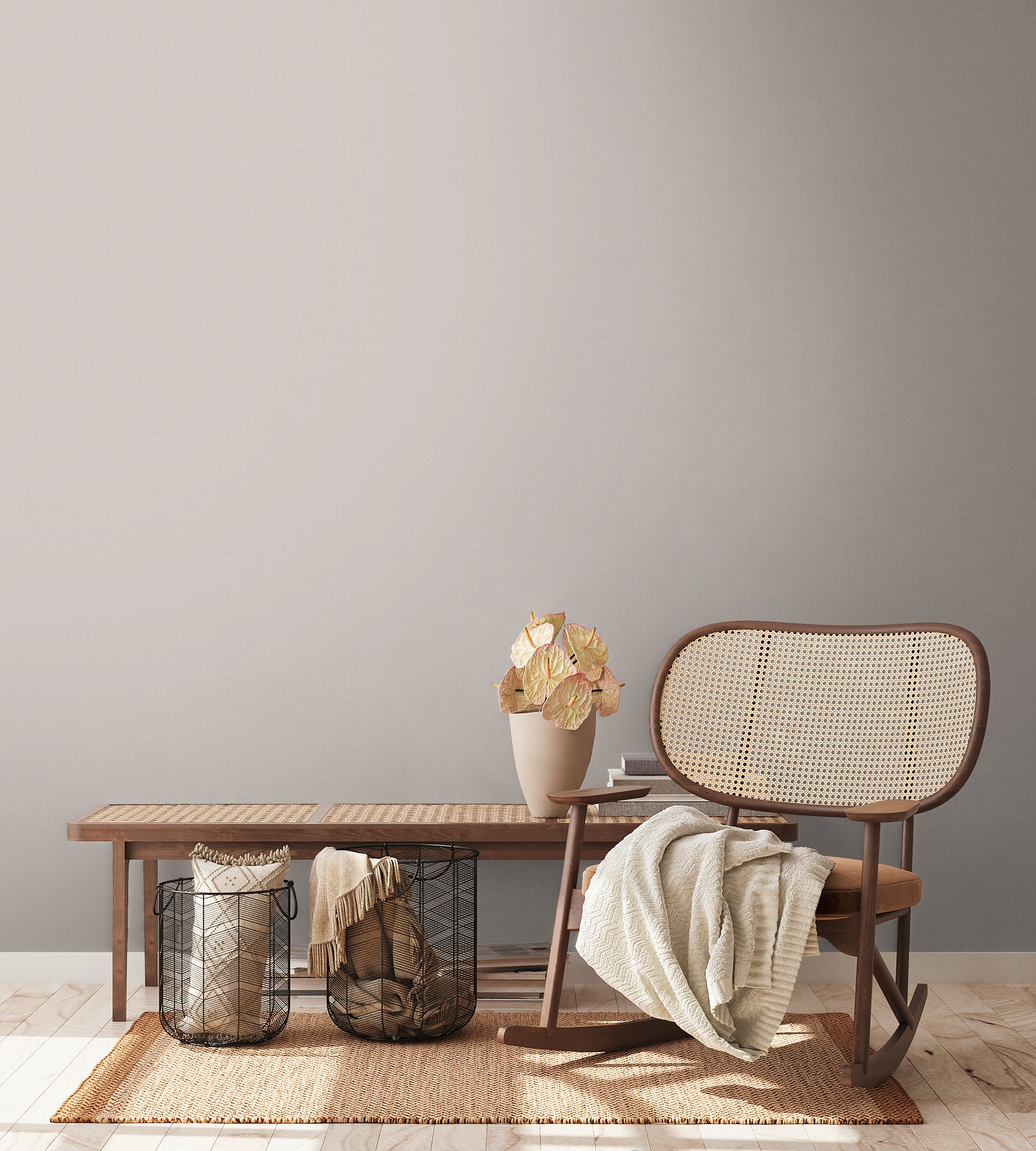 High-quality wallpaper from the PintWalls II collection in grey 