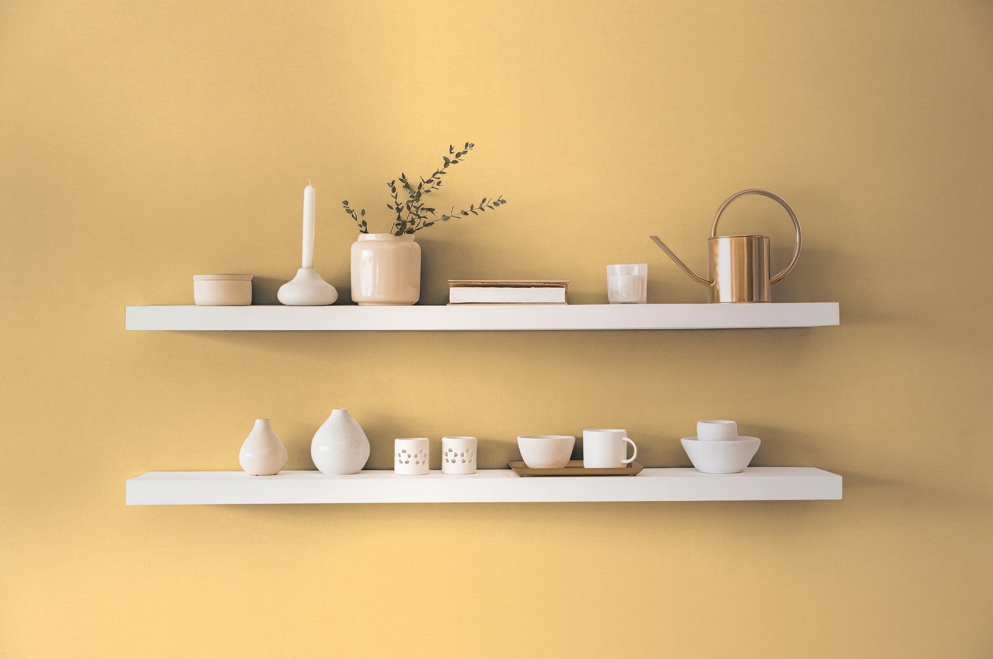 Hochwertige Tapete aus der Kollektion Pintwalls III in Gelb