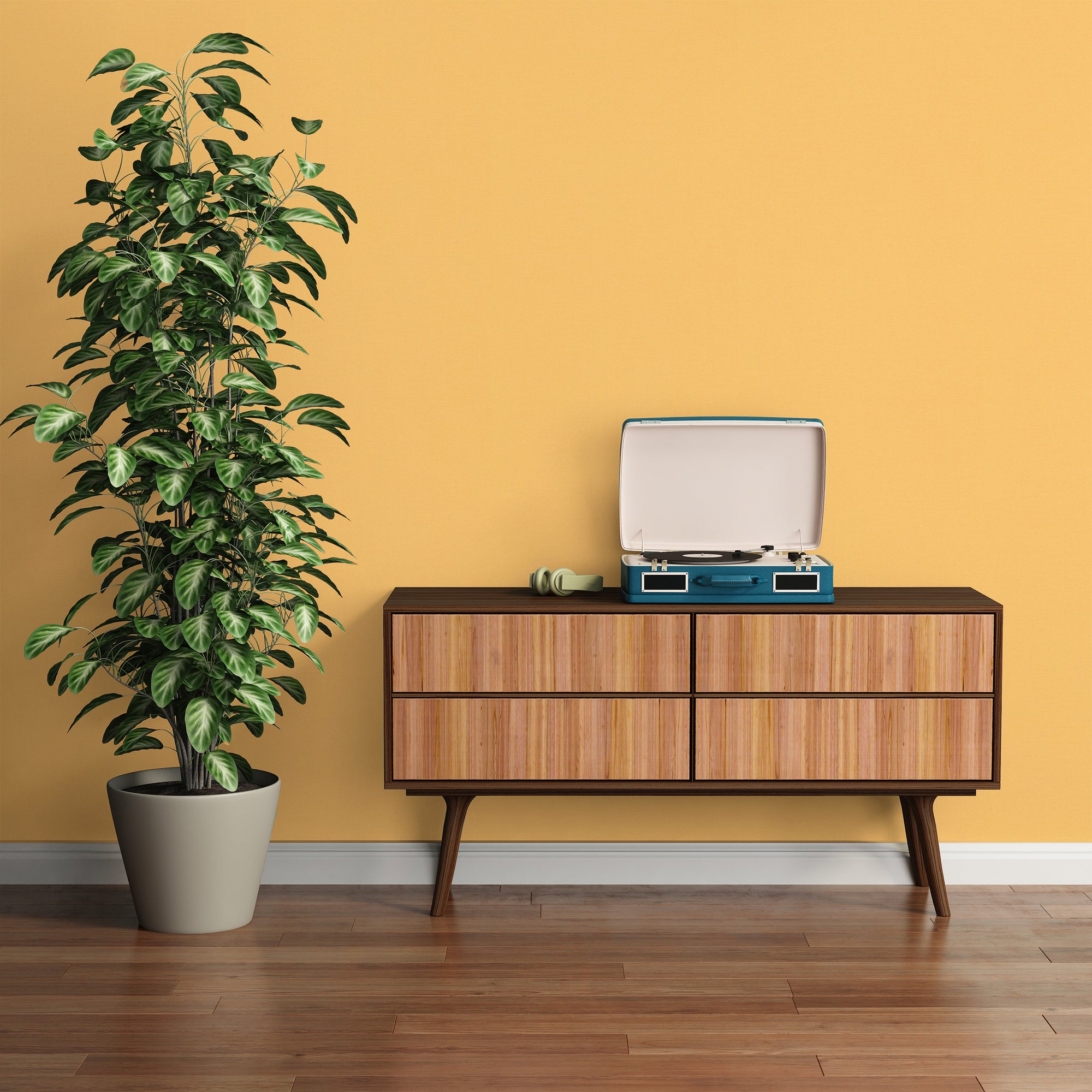 Hochwertige Tapete aus der Kollektion Pintwalls III in Gelb