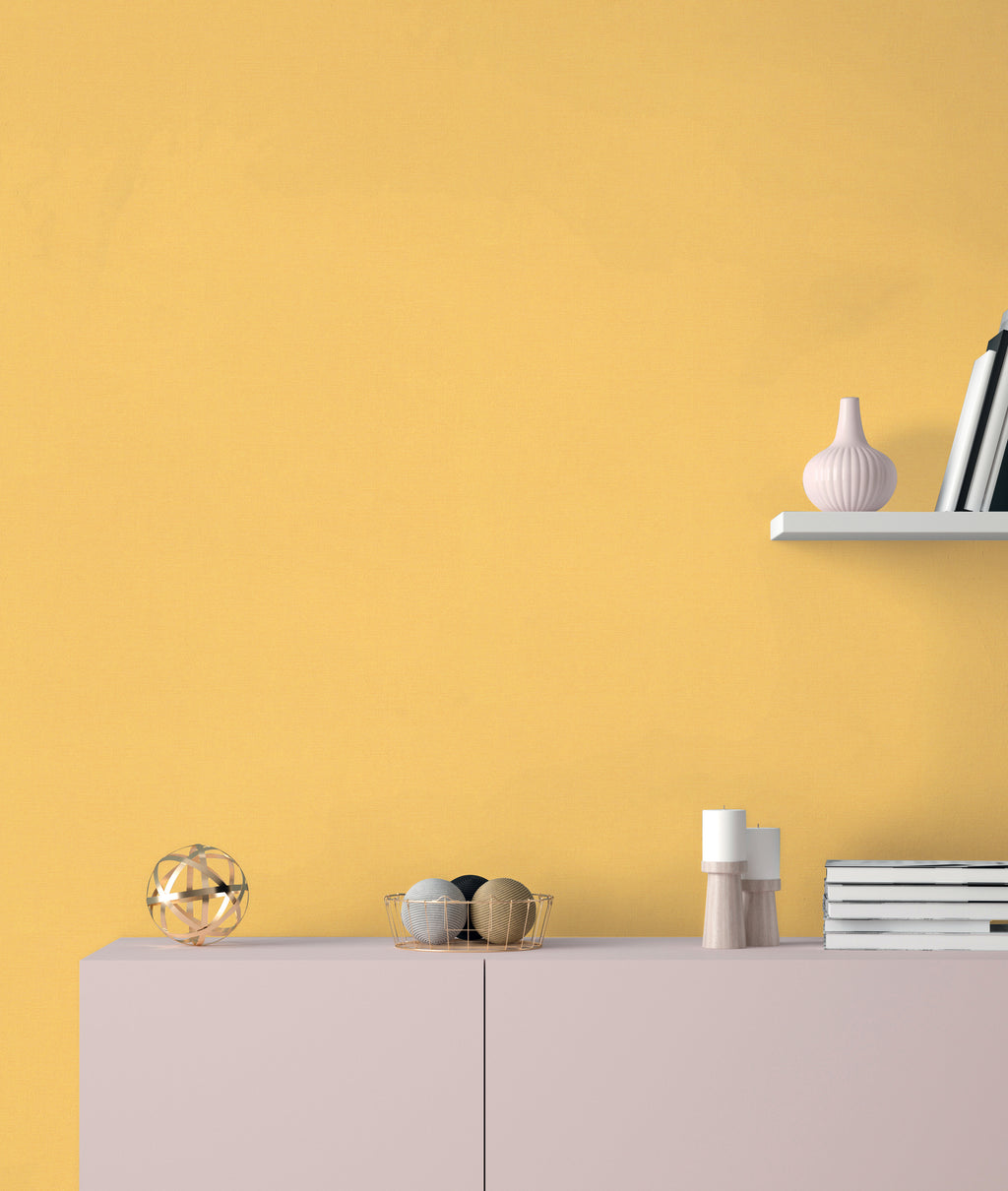 Hochwertige Tapete aus der Kollektion Pintwalls III in Gelb