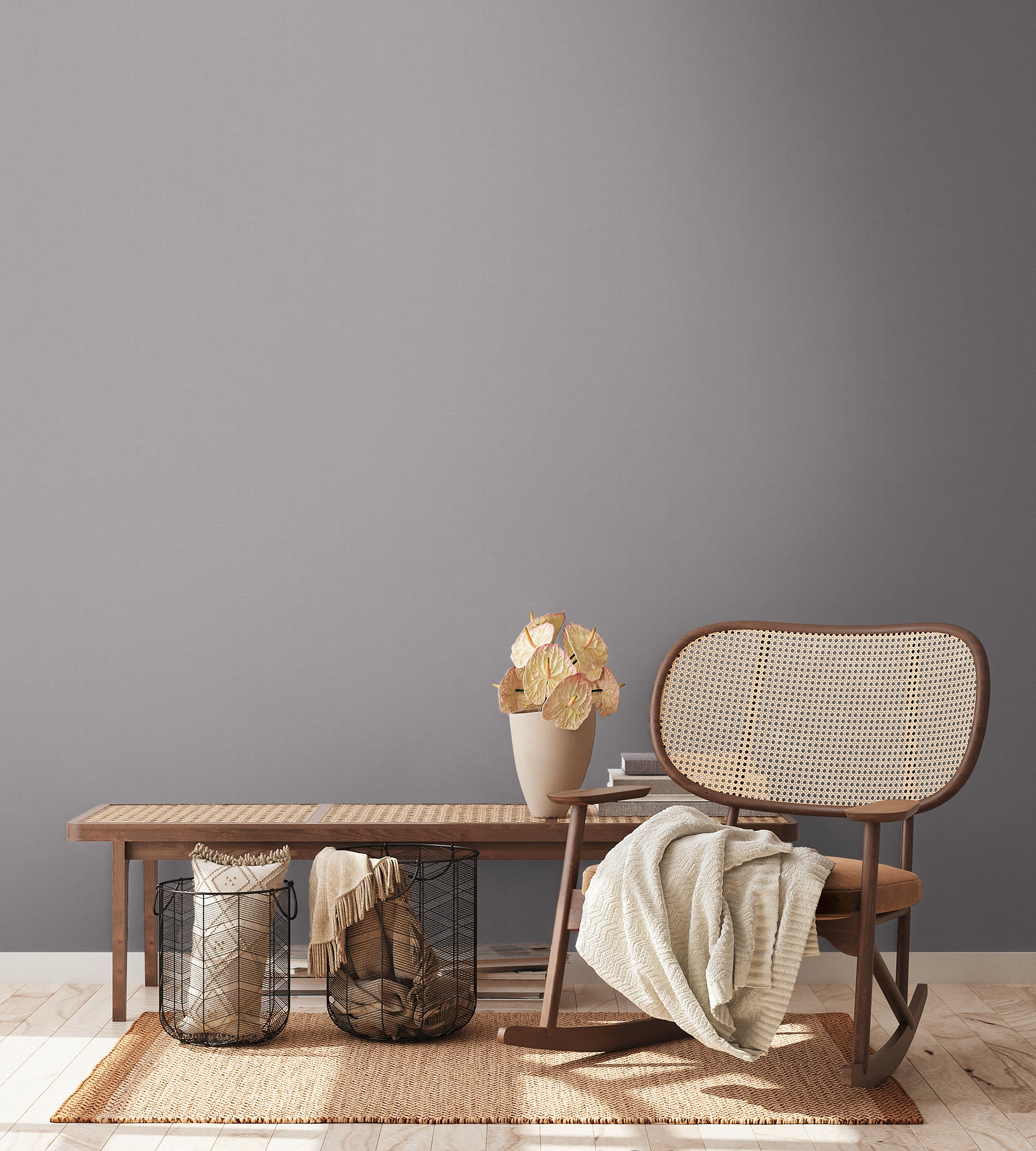 High-quality wallpaper from the Pintwalls III collection in grey 