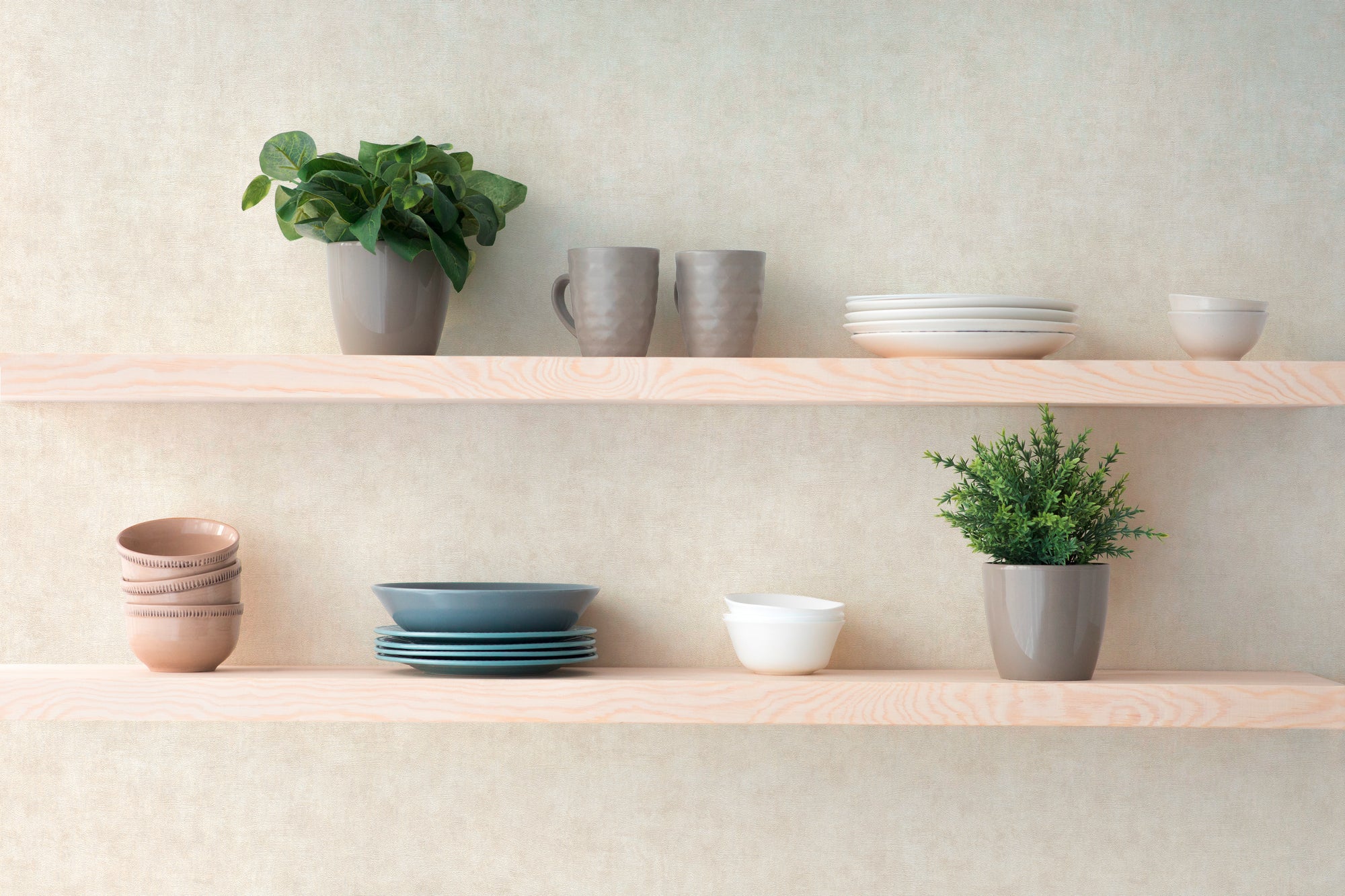 High-quality wallpaper from the Hygge III collection in beige 