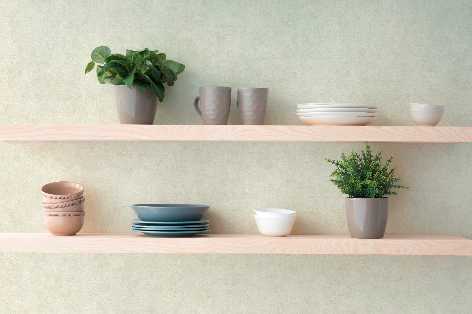 High-quality wallpaper from the Hygge III collection in green 