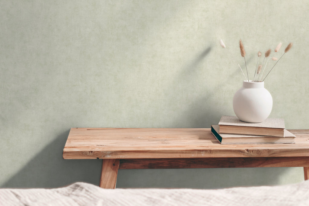 High-quality wallpaper from the Hygge III collection in green 