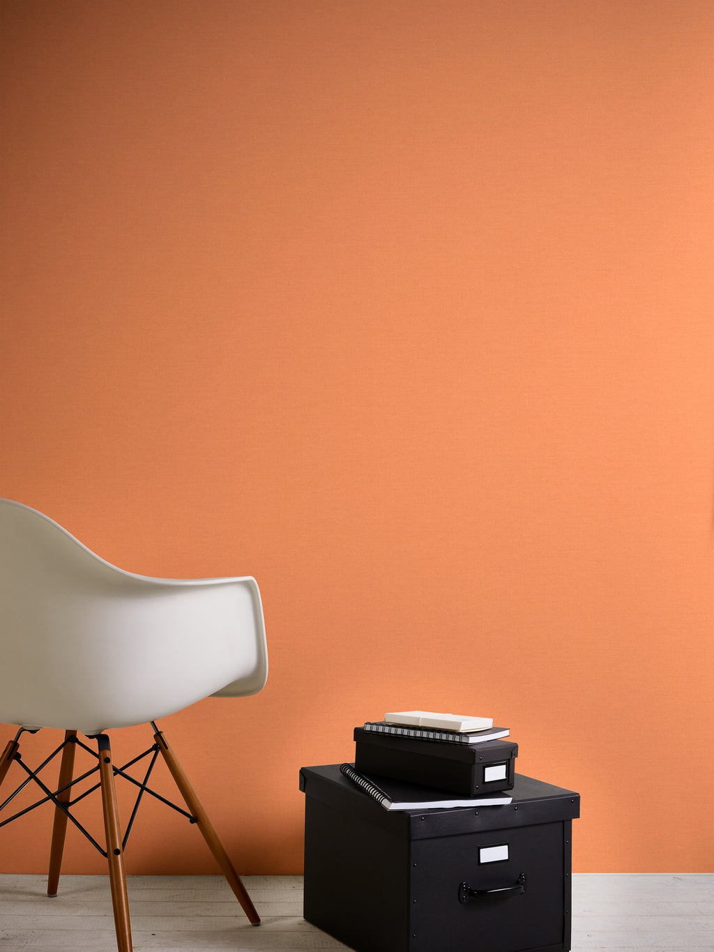 High-quality wallpaper from the Aquarelle Dreams collection in orange 