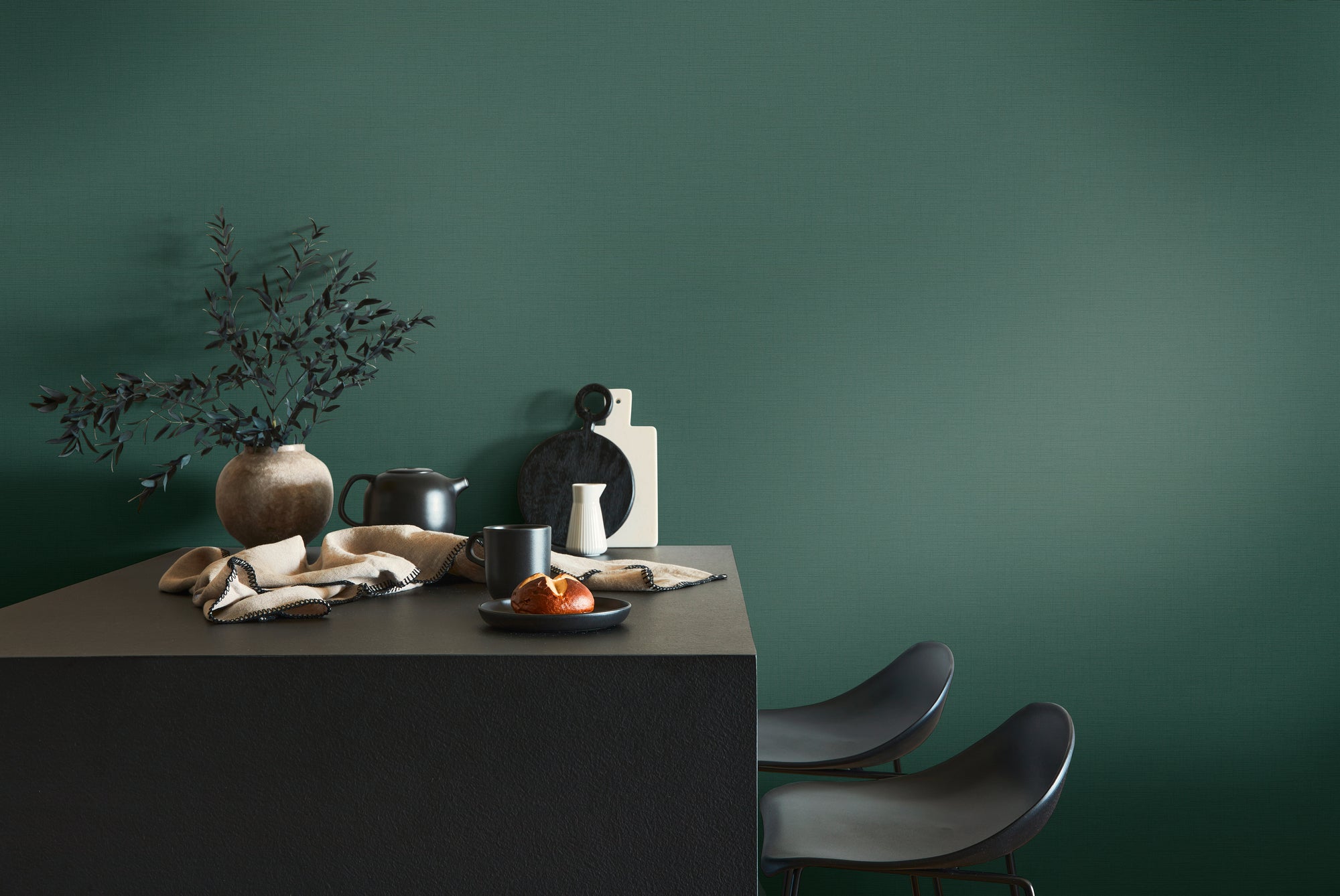 Hochwertige  Tapete aus der Kollektion Anna D'Andrea in Grün