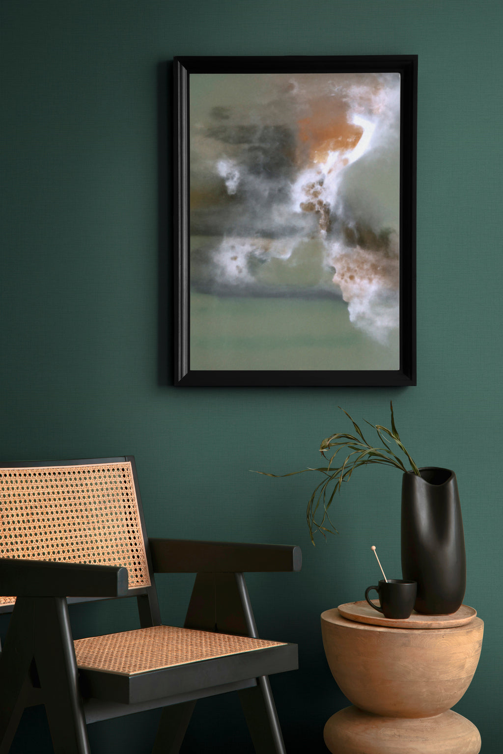 High-quality wallpaper from the Anna D'Andrea collection in green 