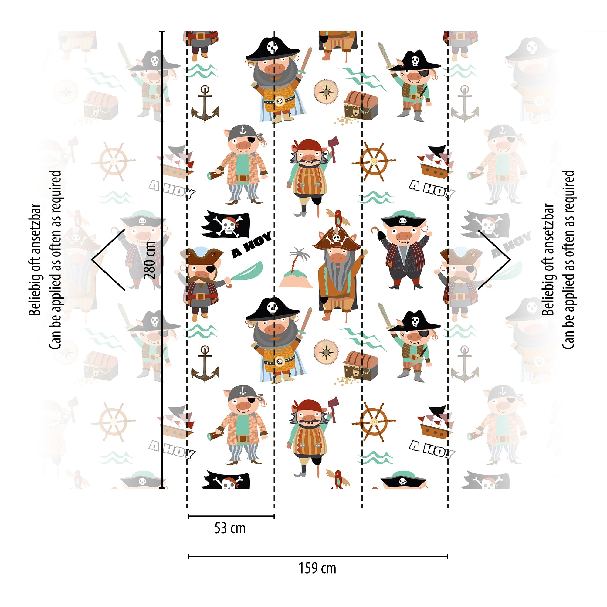 Hochwertige  Tapete aus der Kollektion The Wall II in Bunt