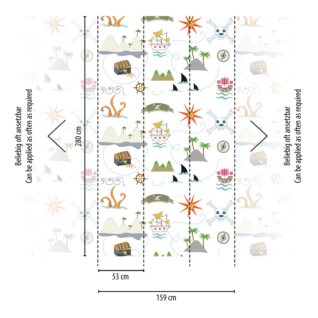 Hochwertige  Tapete aus der Kollektion The Wall II in Bunt