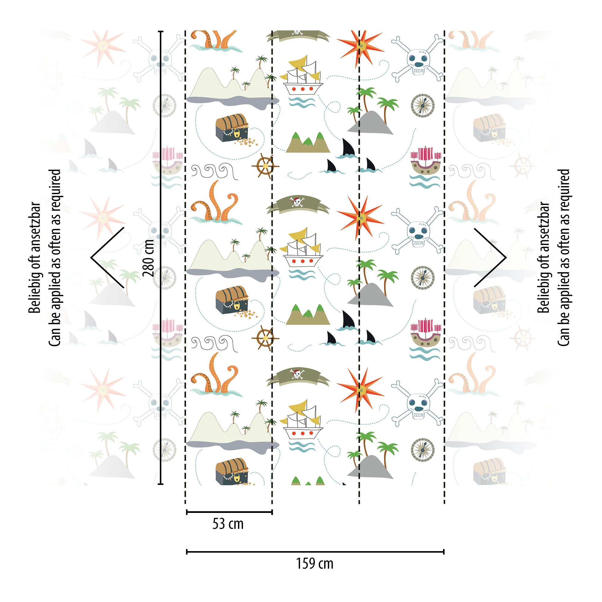 Hochwertige  Tapete aus der Kollektion The Wall II in Bunt