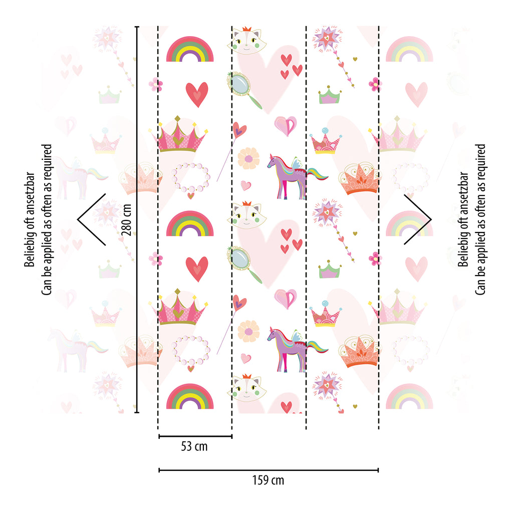 Hochwertige  Tapete aus der Kollektion The Wall II in Bunt