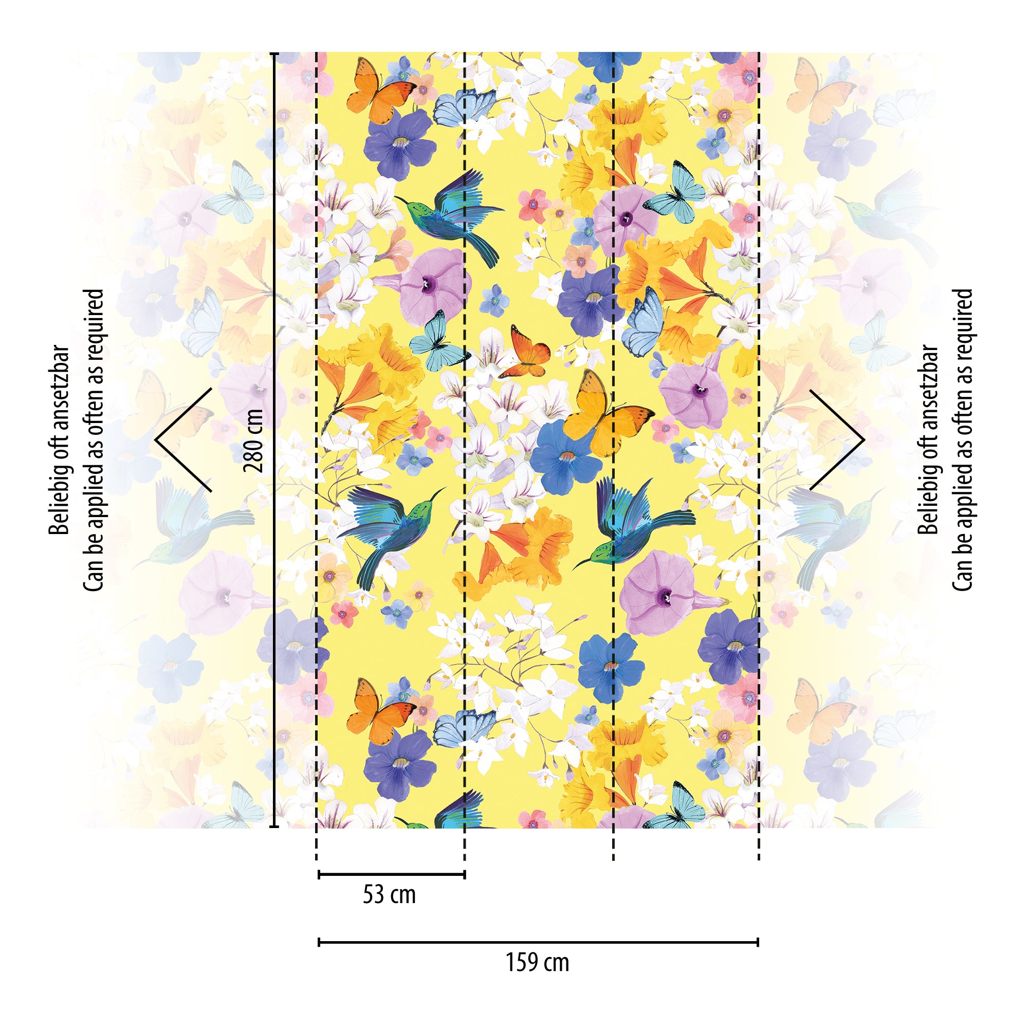 Hochwertige  Tapete aus der Kollektion The Wall II in Bunt