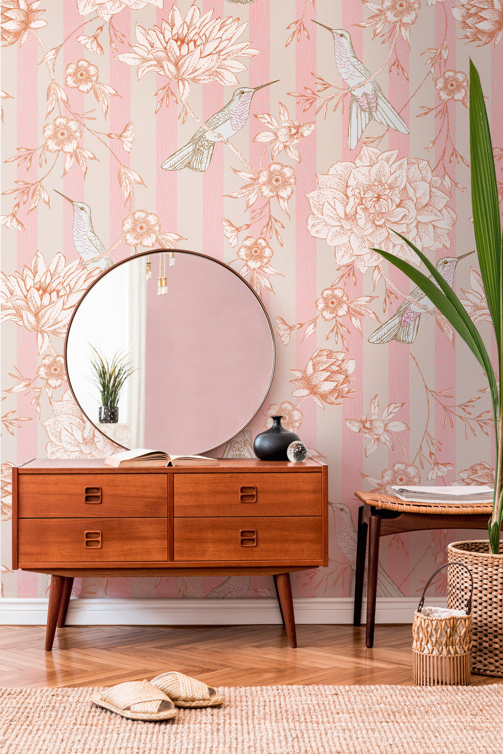 High-quality wallpaper from The Wall II collection in pink 