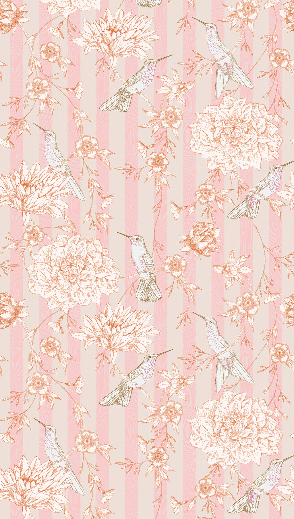 High-quality wallpaper from The Wall II collection in pink 