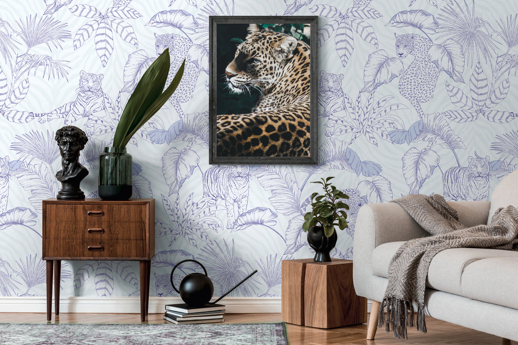 High-quality wallpaper from The Wall II collection in purple 