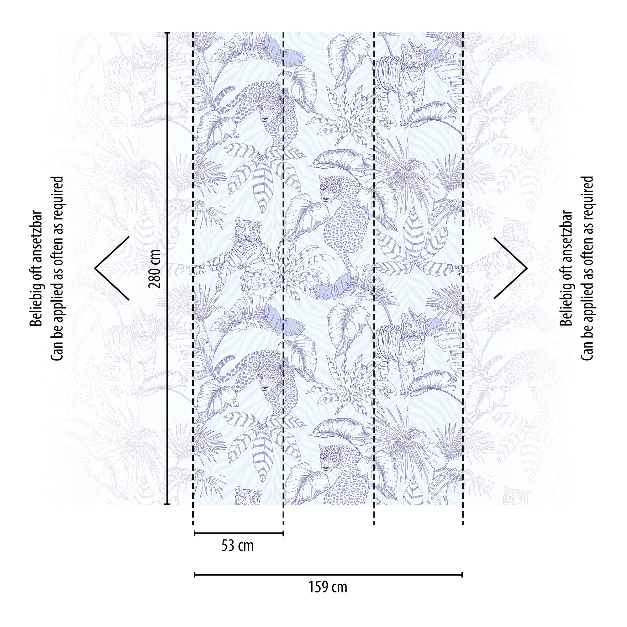 Hochwertige  Tapete aus der Kollektion The Wall II in Lila
