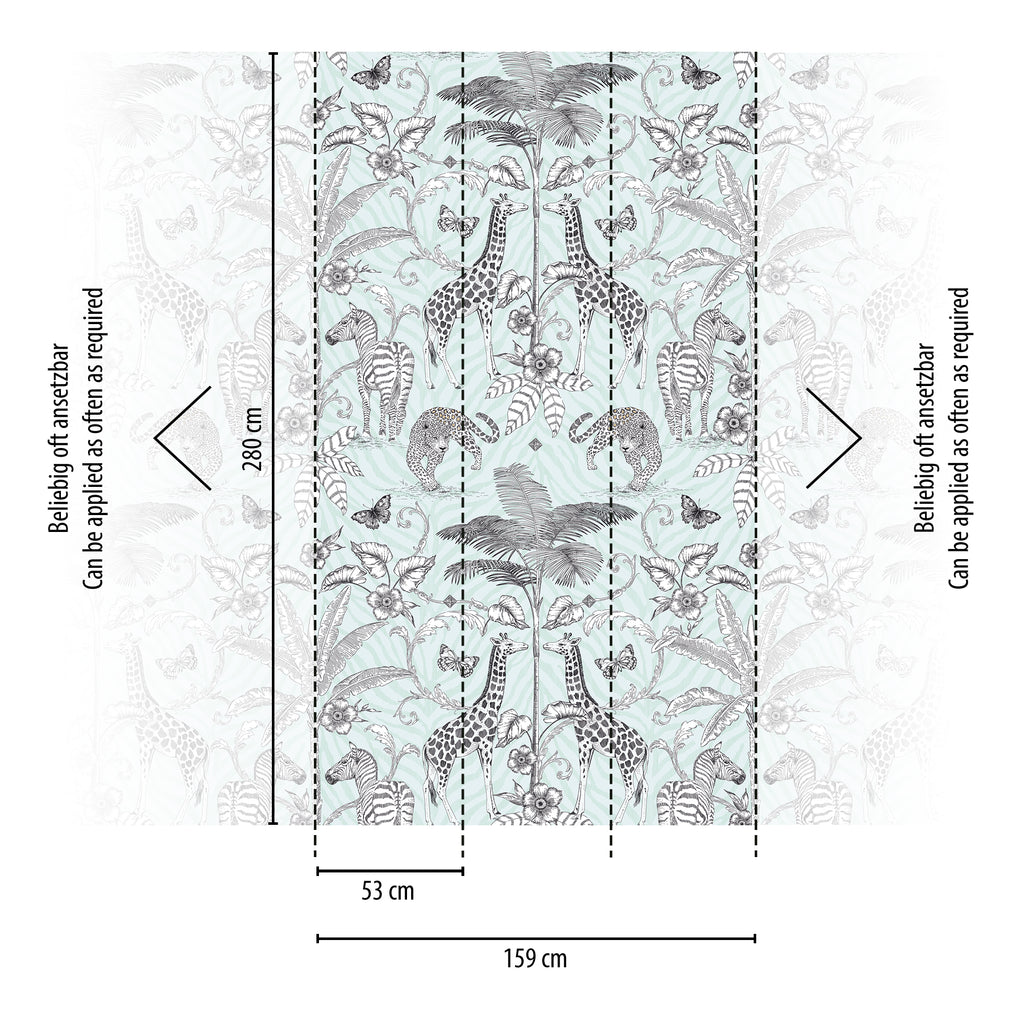 Hochwertige  Tapete aus der Kollektion The Wall II in Schwarz