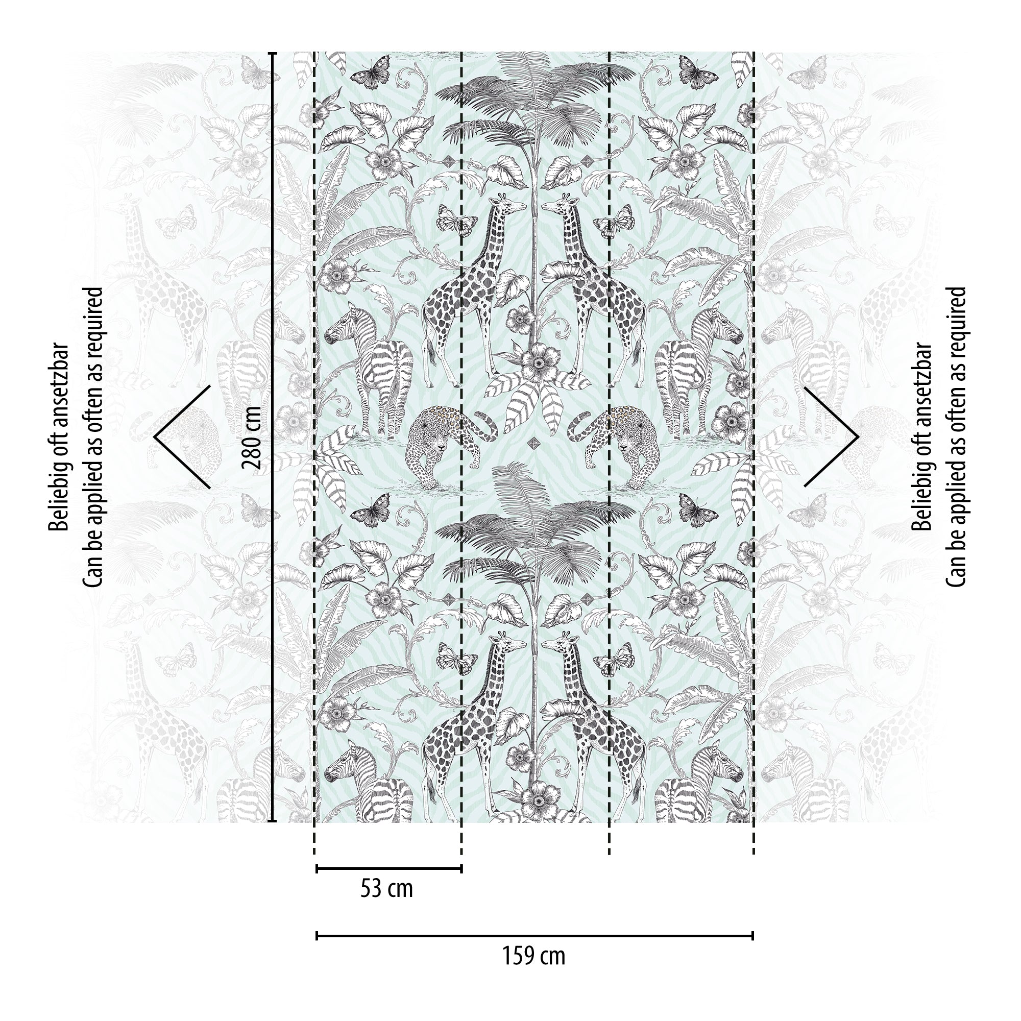 Hochwertige  Tapete aus der Kollektion The Wall II in Schwarz
