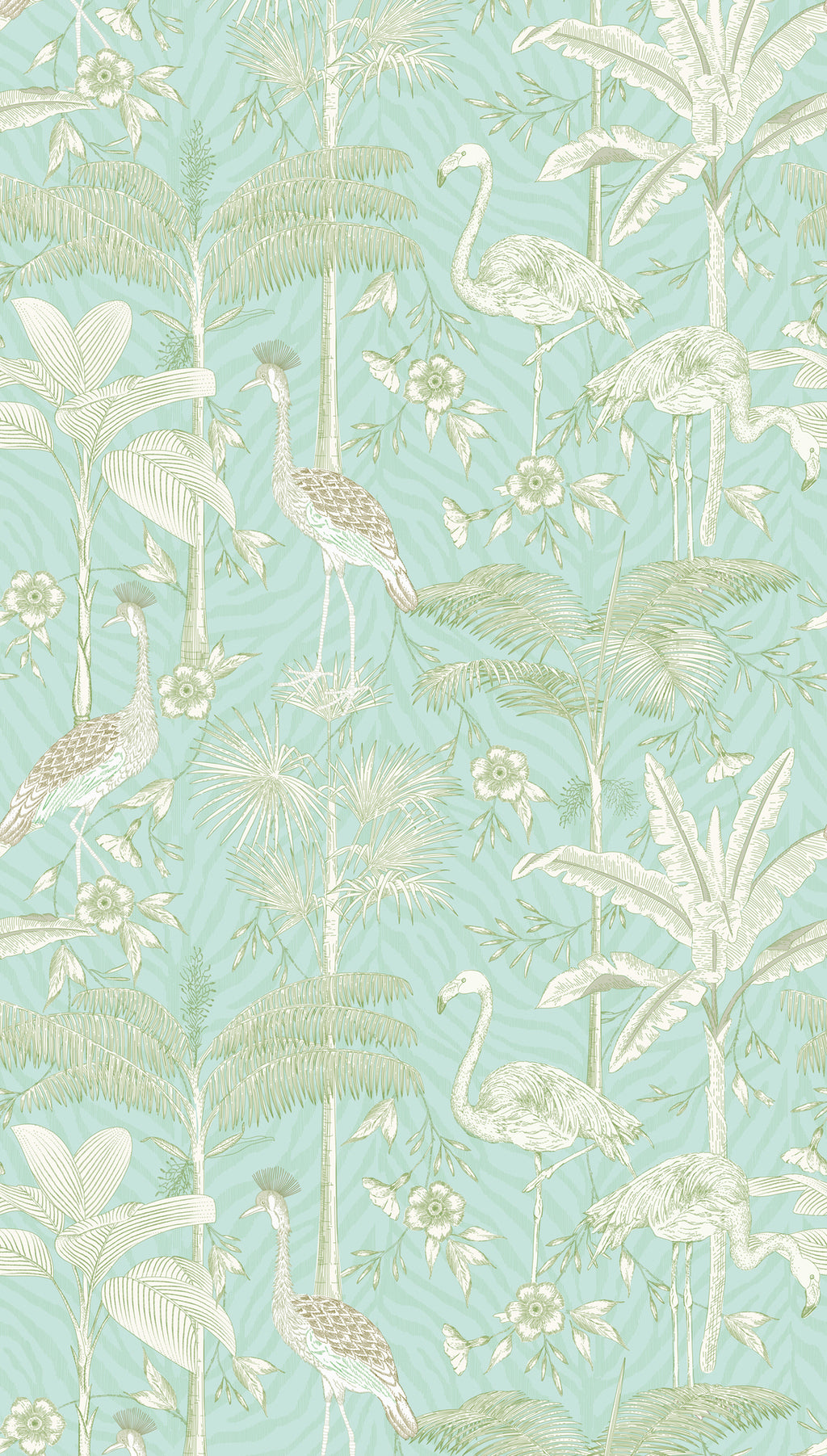 Hochwertige  Tapete aus der Kollektion The Wall II in Türkis