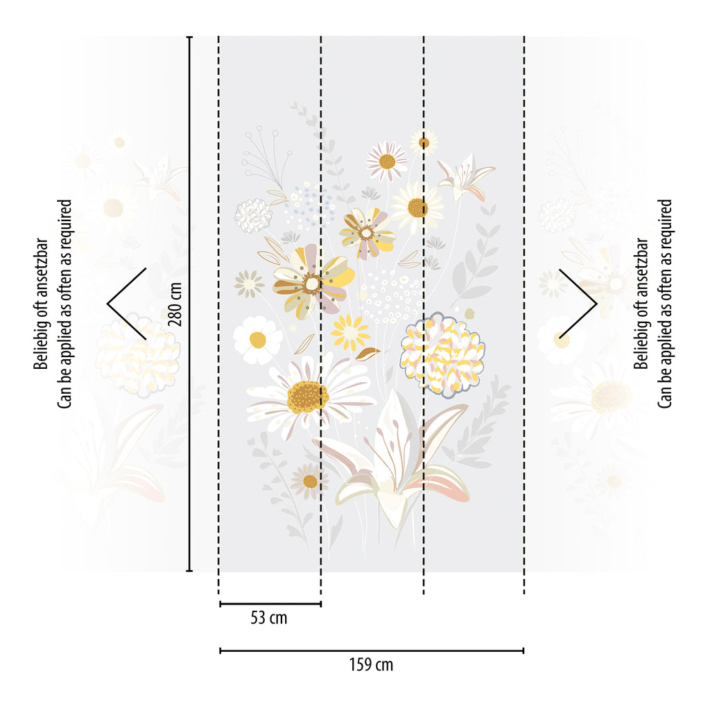 Hochwertige  Tapete aus der Kollektion The Wall II in Grau