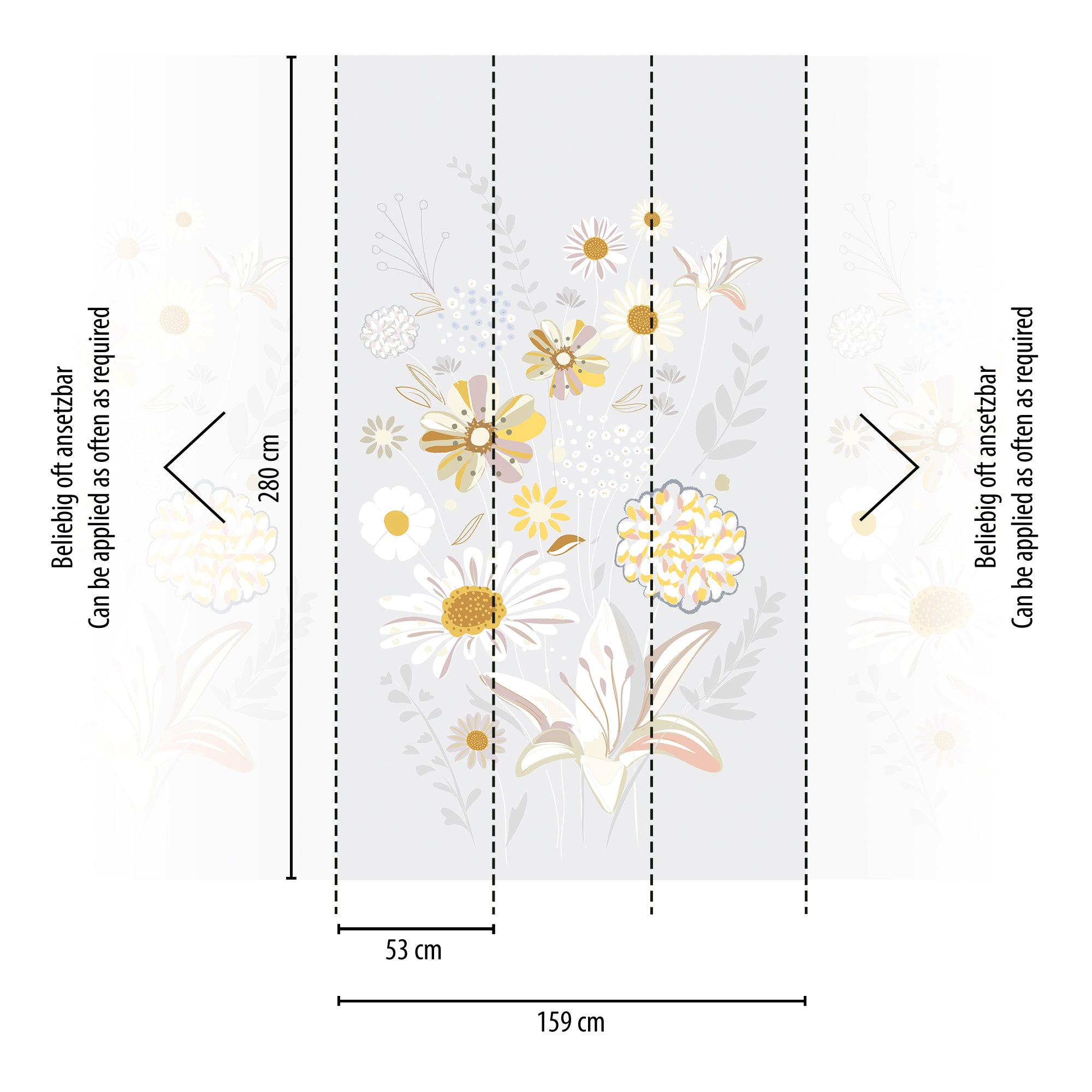 Hochwertige  Tapete aus der Kollektion The Wall II in Grau
