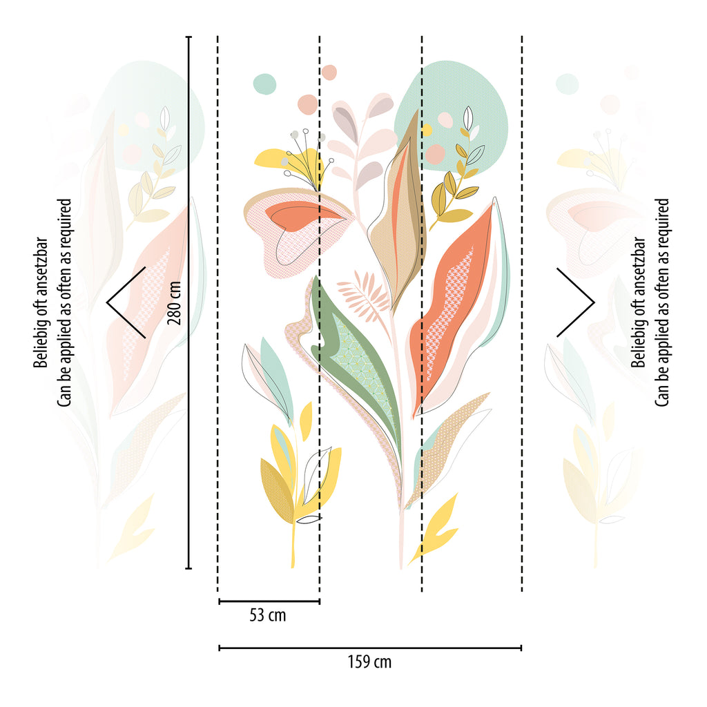 Hochwertige  Tapete aus der Kollektion The Wall II in Bunt