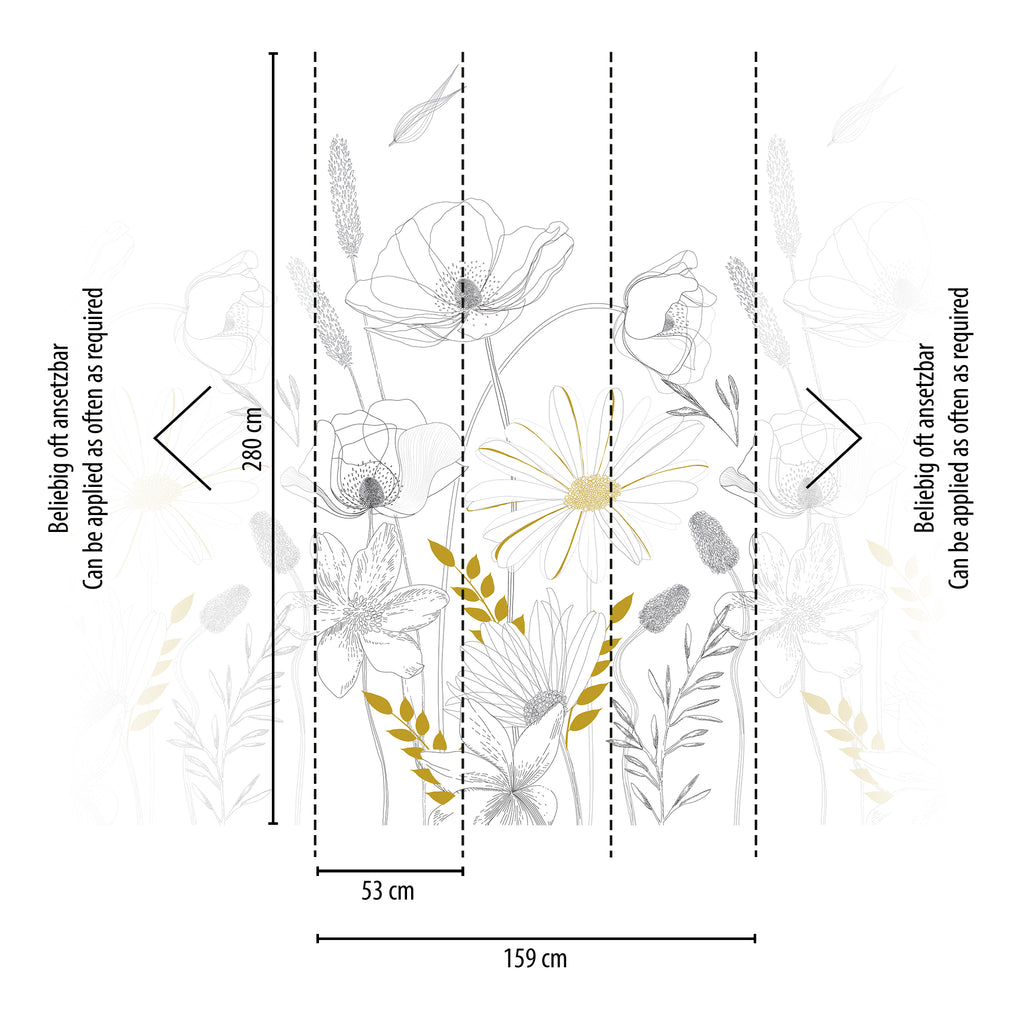 Hochwertige  Tapete aus der Kollektion The Wall II in Weiß
