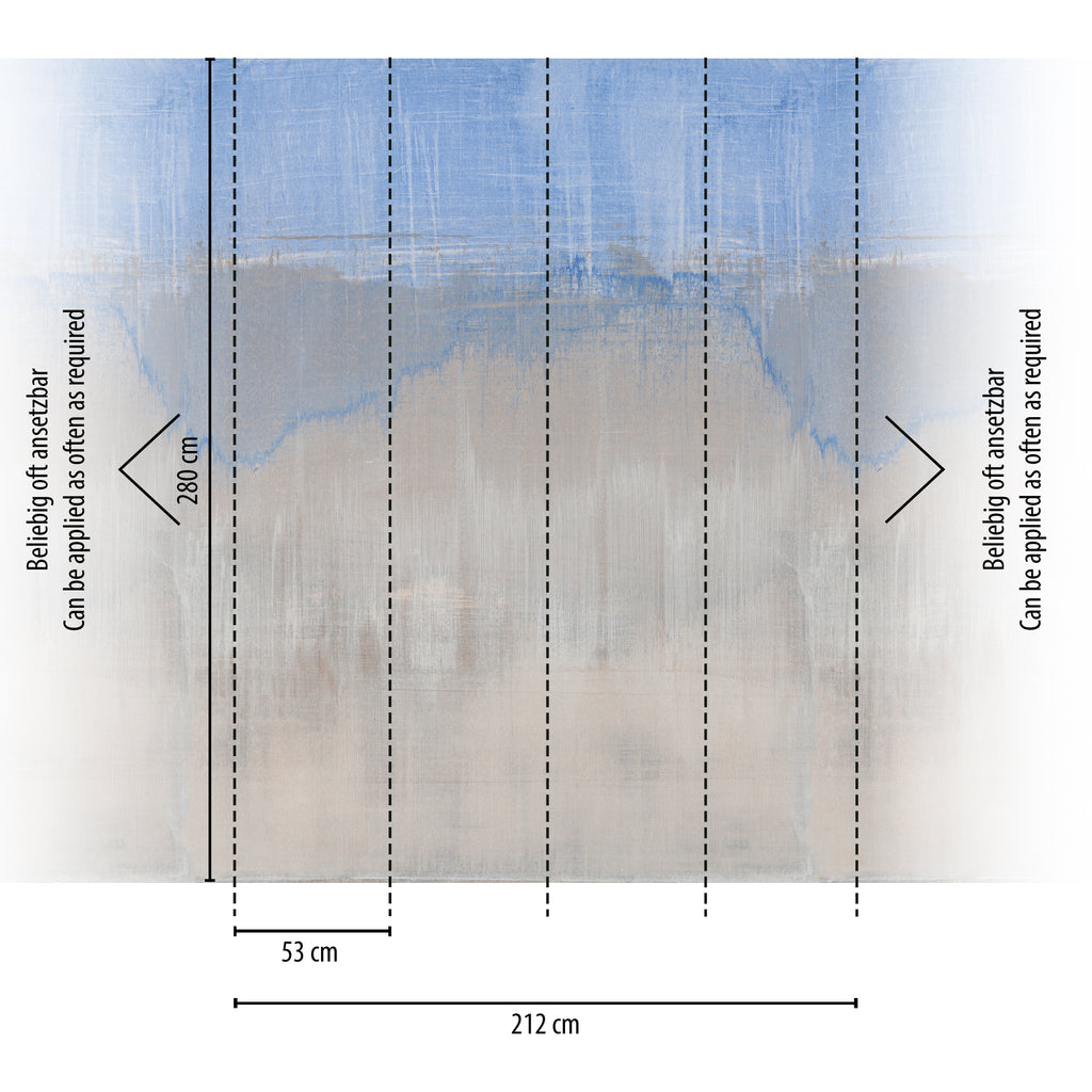 Hochwertige  Tapete aus der Kollektion The Wall II in Blau