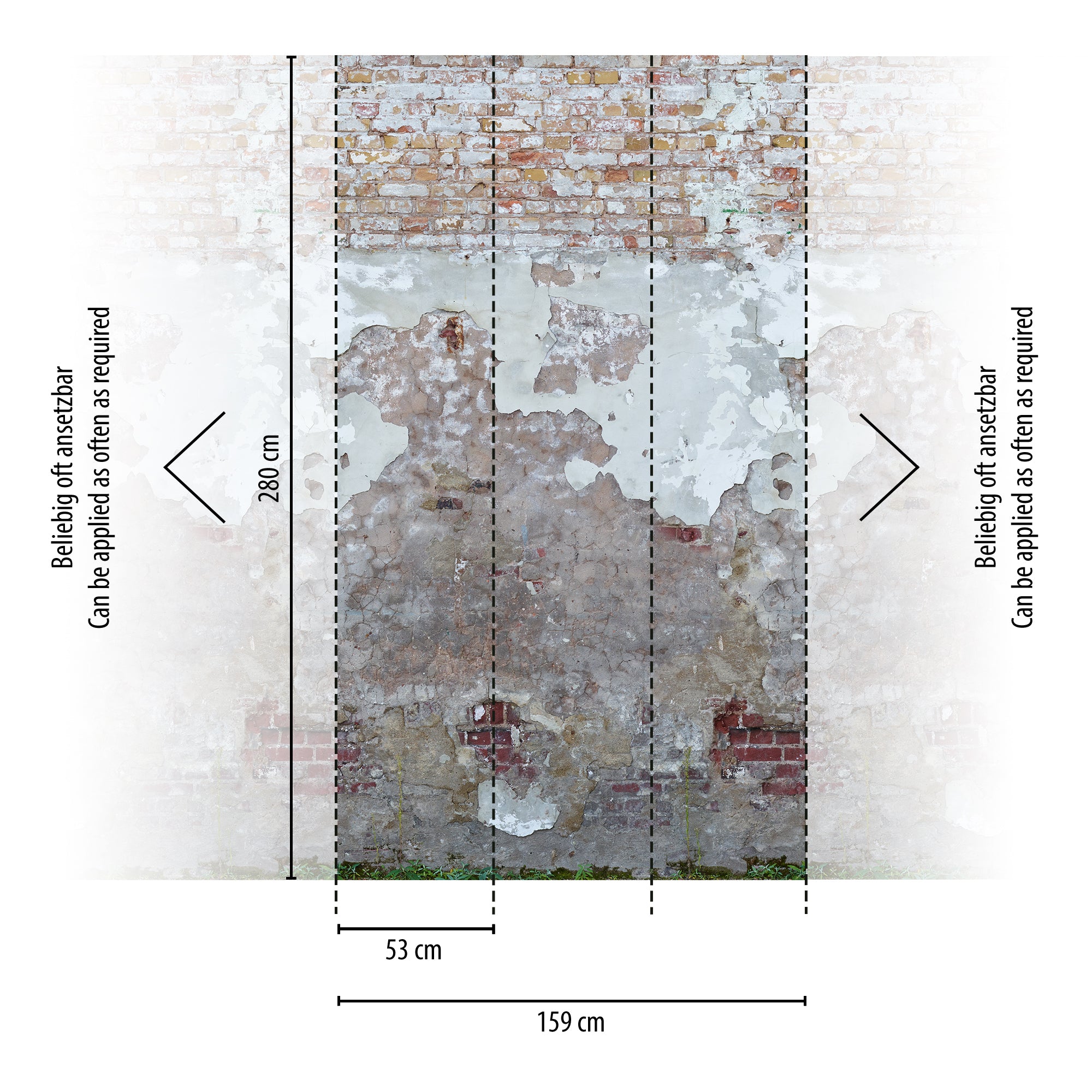 High-quality wallpaper from The Wall II collection in grey 