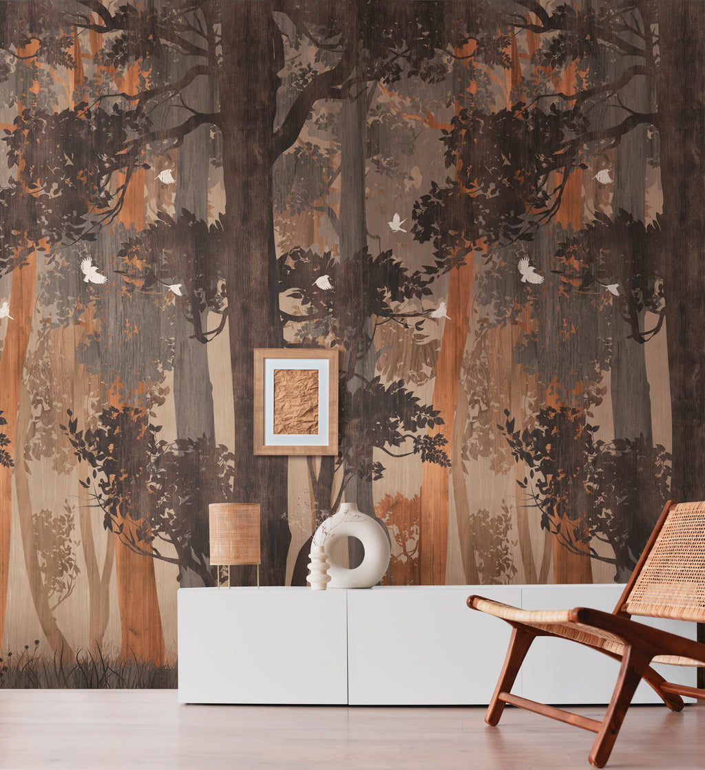 High-quality wallpaper from The Wall II collection in brown 