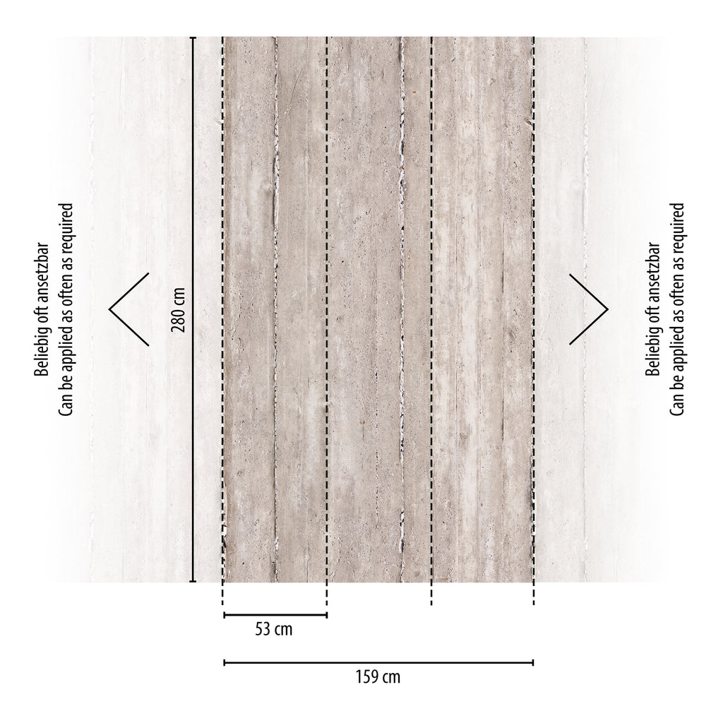 Hochwertige Fototapete Grau Betonoptik