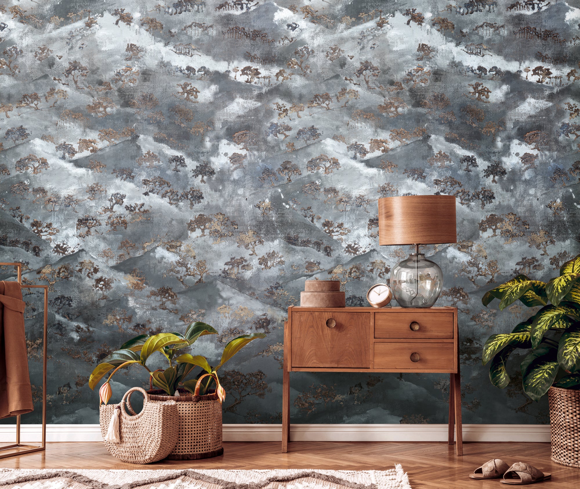 Hochwertige  Tapete aus der Kollektion The Wall II in Blau