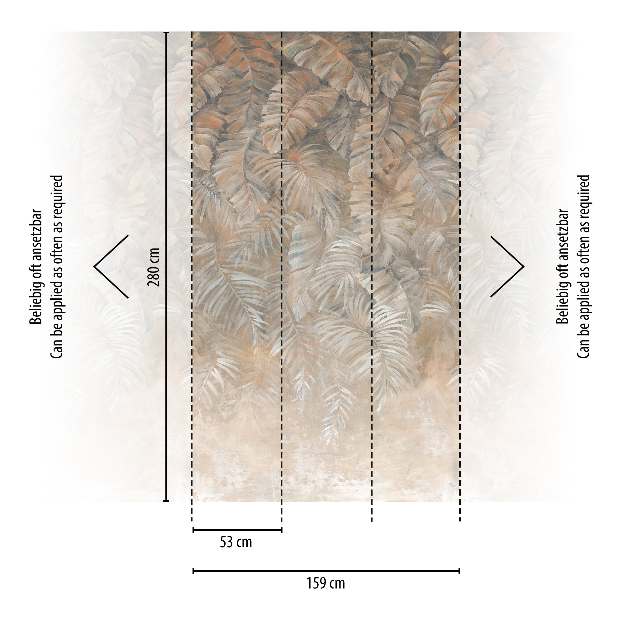 Hochwertige  Tapete aus der Kollektion The Wall II in Braun