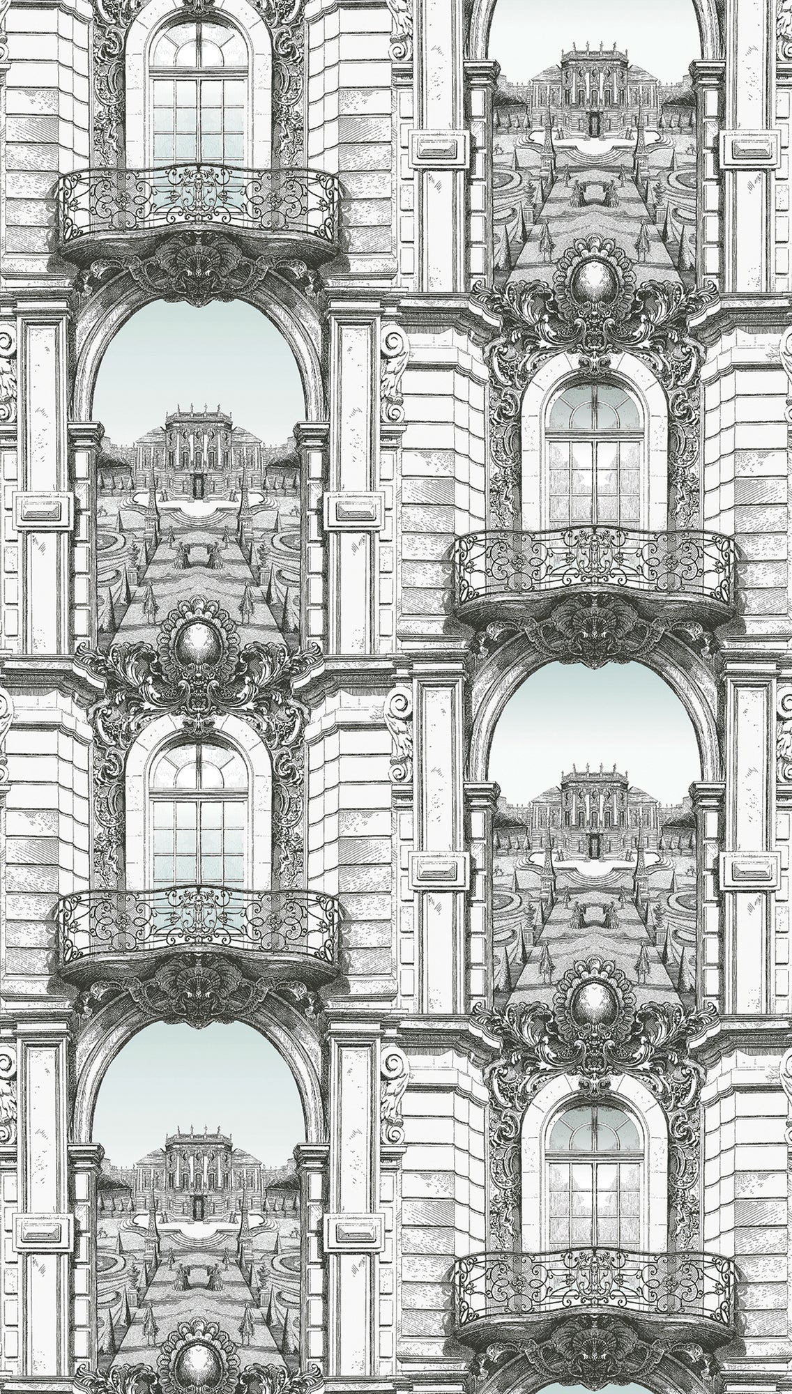 Hochwertige  Tapete aus der Kollektion The Wall II in Weiß