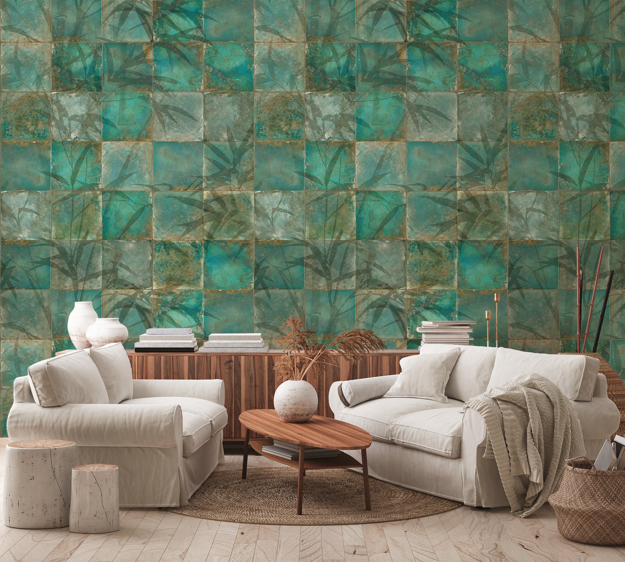 Hochwertige  Tapete aus der Kollektion The Wall II in Grün