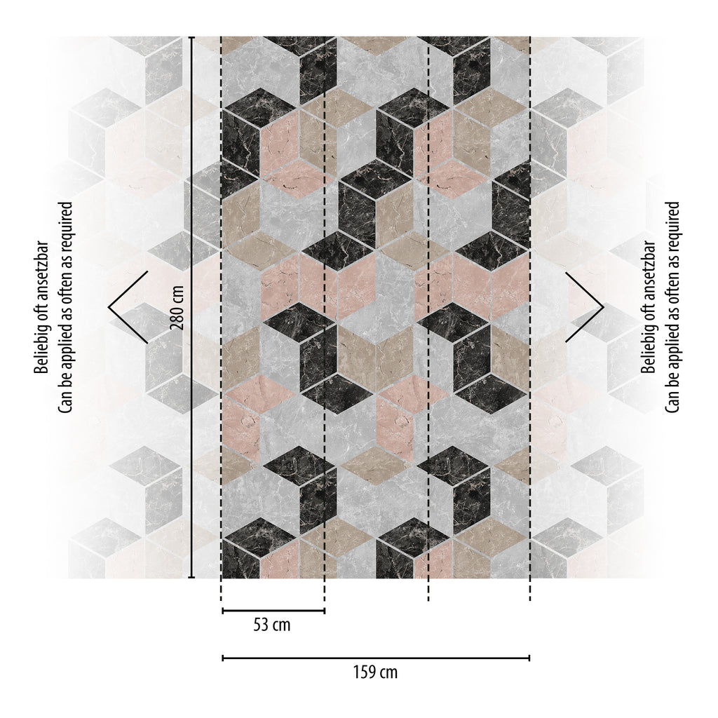 Hochwertige  Tapete aus der Kollektion The Wall II in Grau