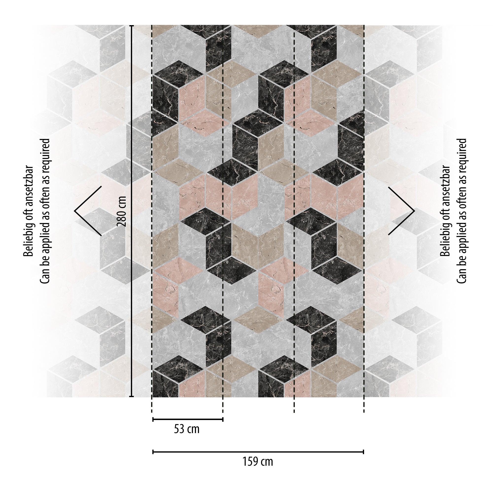 Hochwertige  Tapete aus der Kollektion The Wall II in Grau