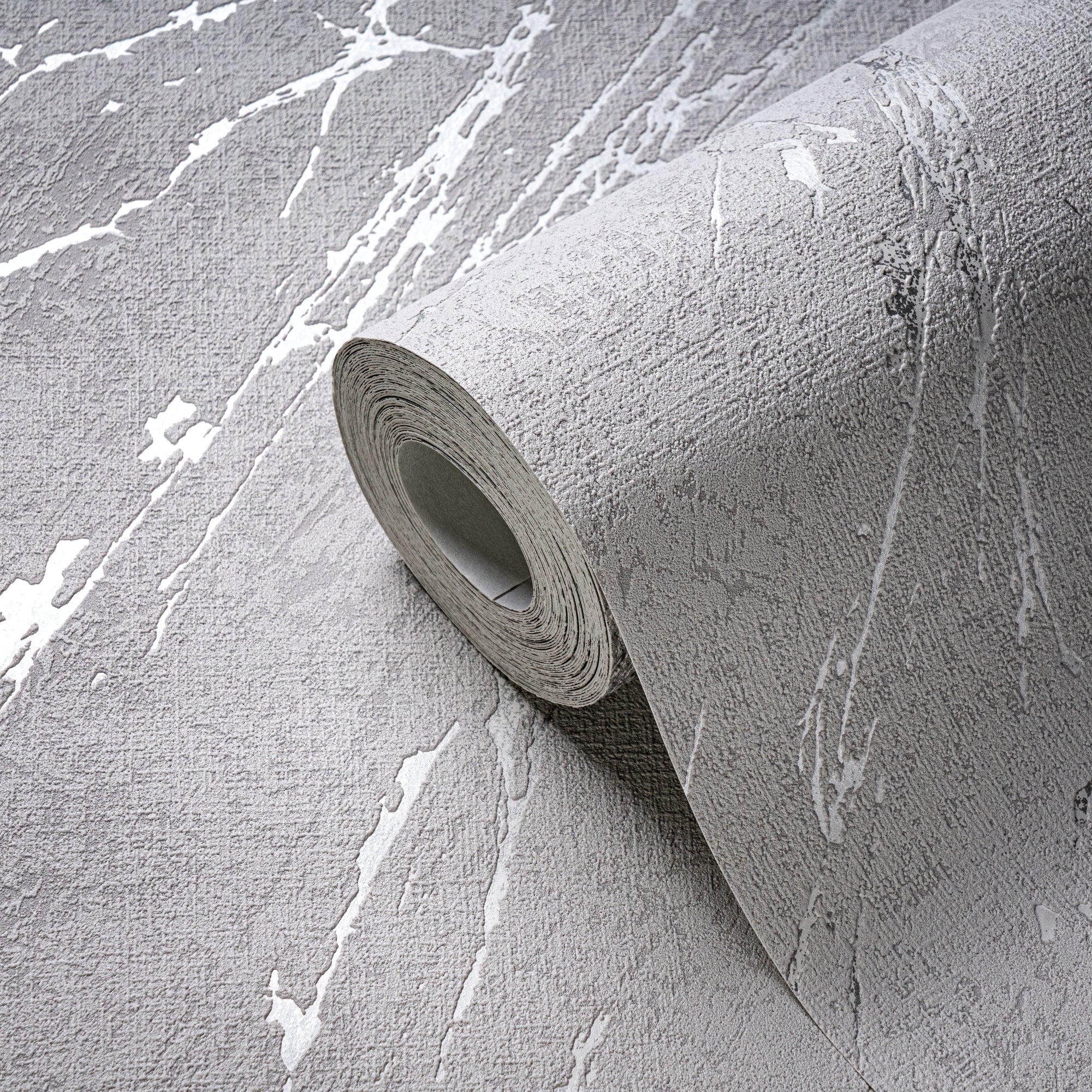 High-Quality Non-Woven Wallpaper Grey Marble