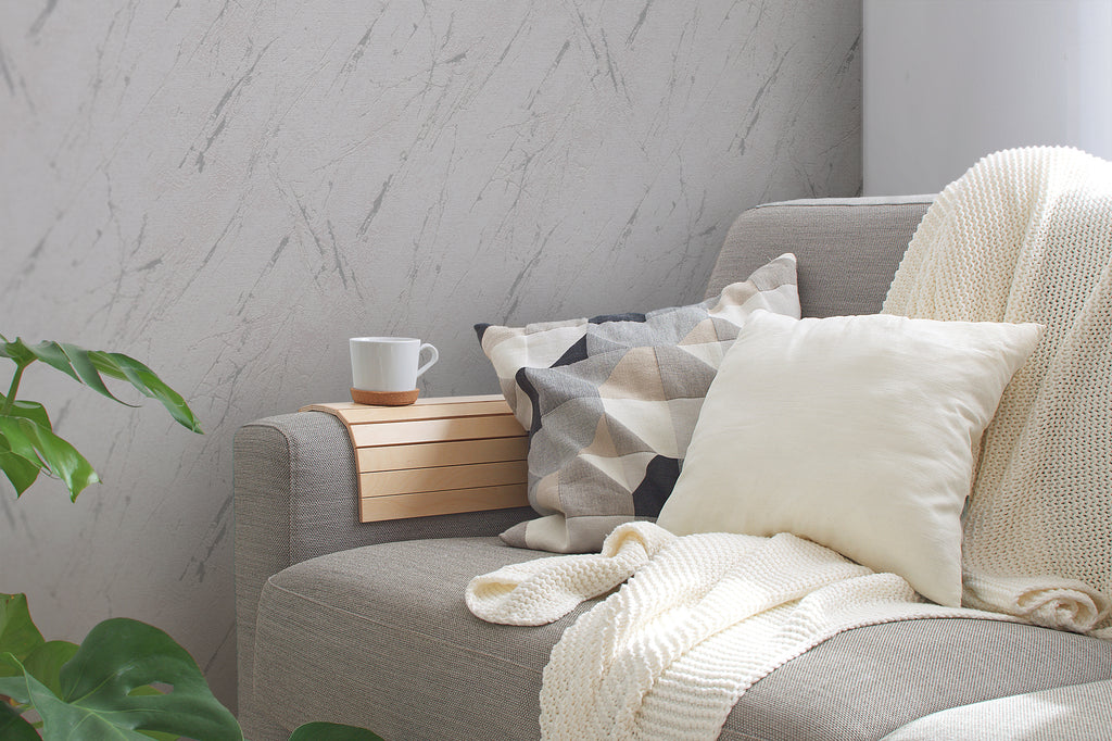 High-Quality Non-Woven Wallpaper Grey Marble