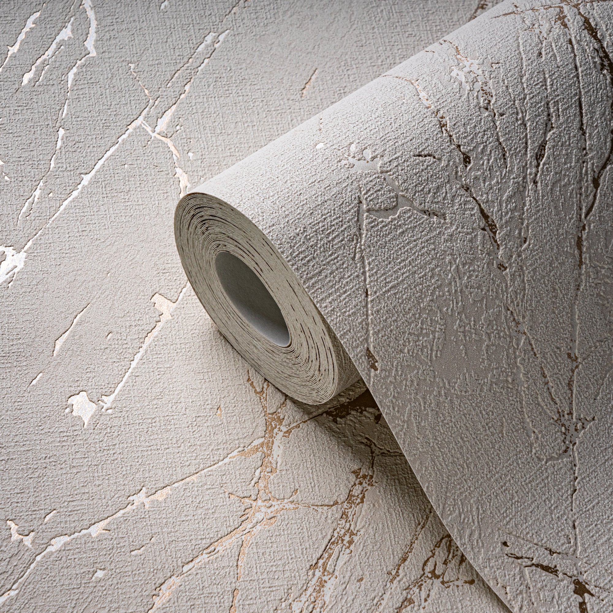 High-Quality Non-Woven Wallpaper Beige Marble