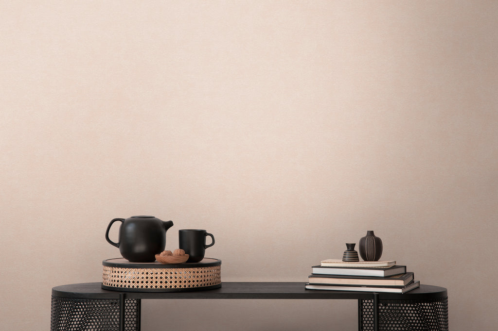 High-quality non-woven wallpaper pink plain wallpaper
