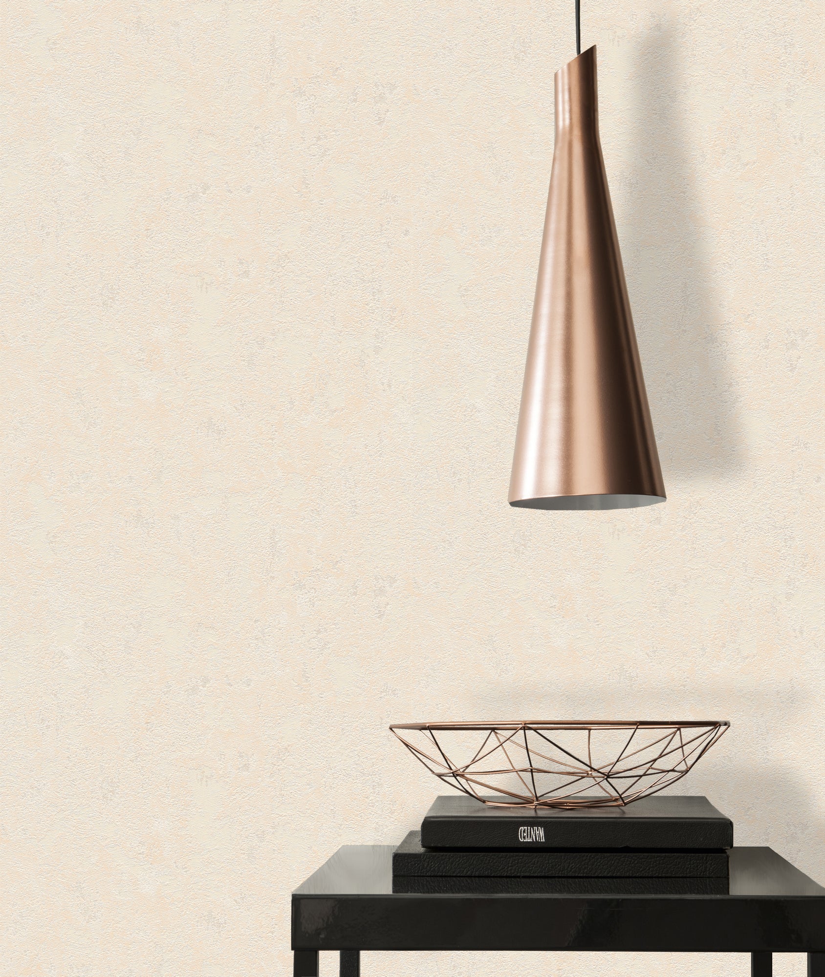 High-Quality Non-Woven Wallpaper Beige Texture